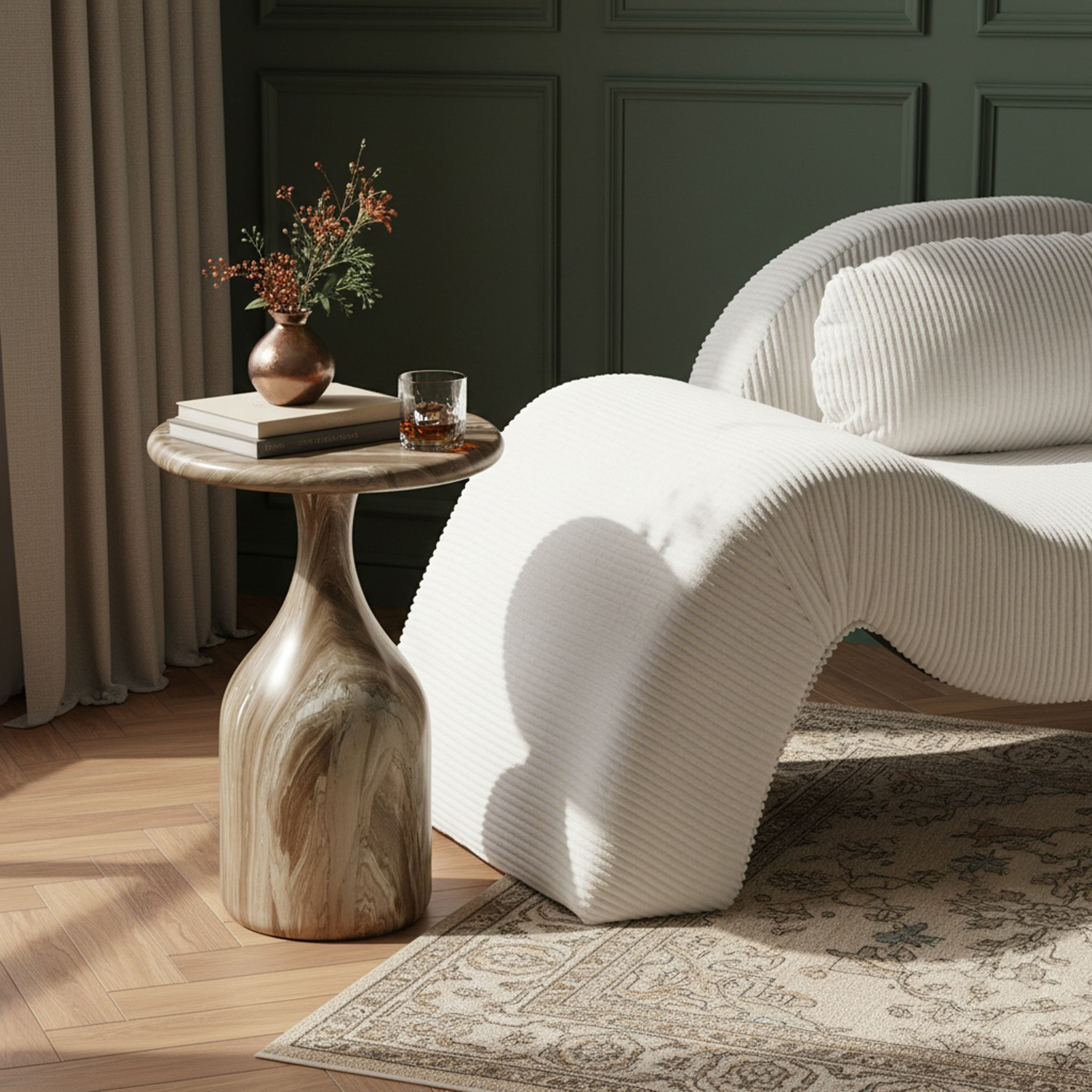 Savona - Concrete Indoor / Outdoor End Table - Beige