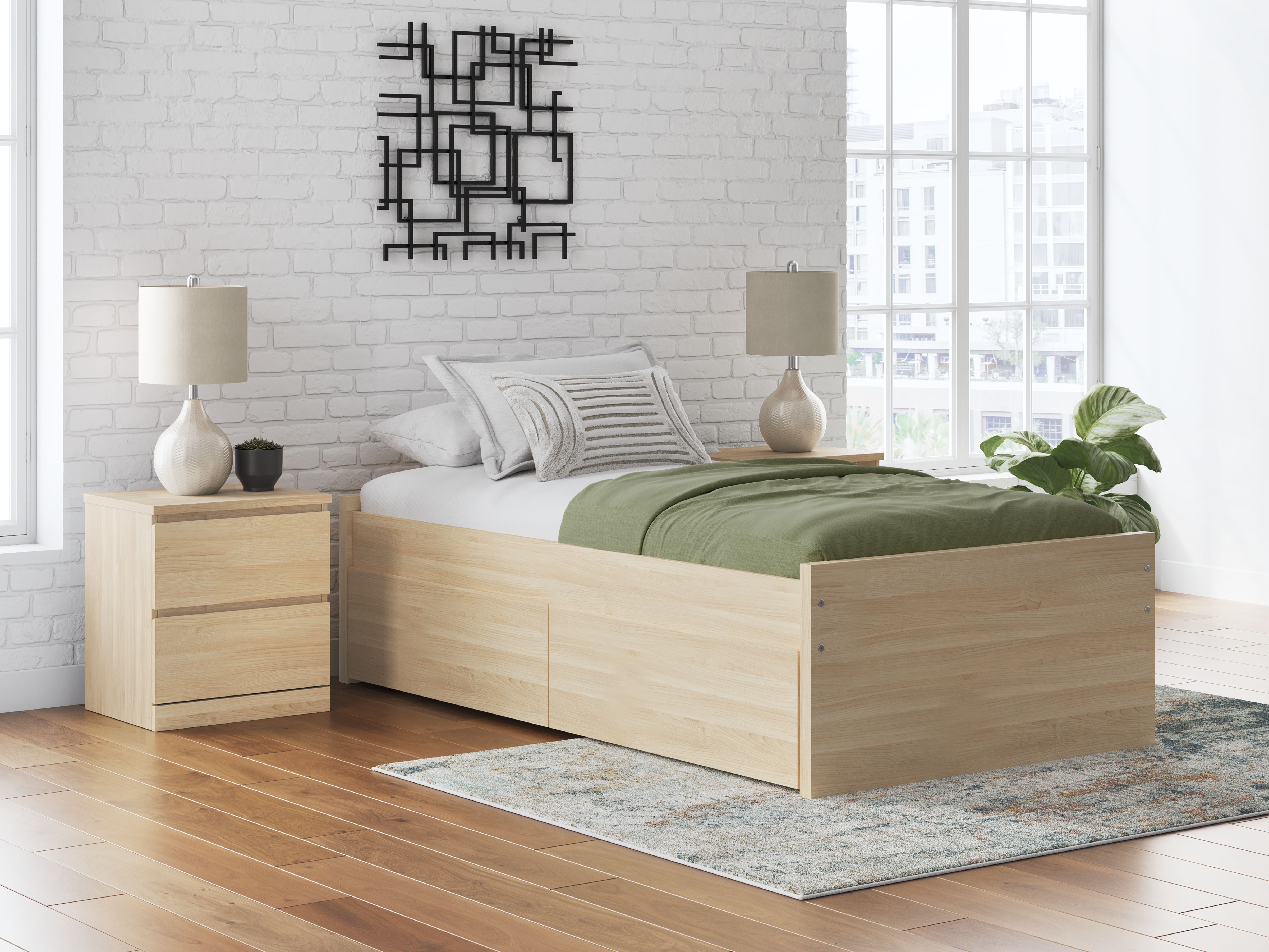 Onita - Full Platform Bed - Natural