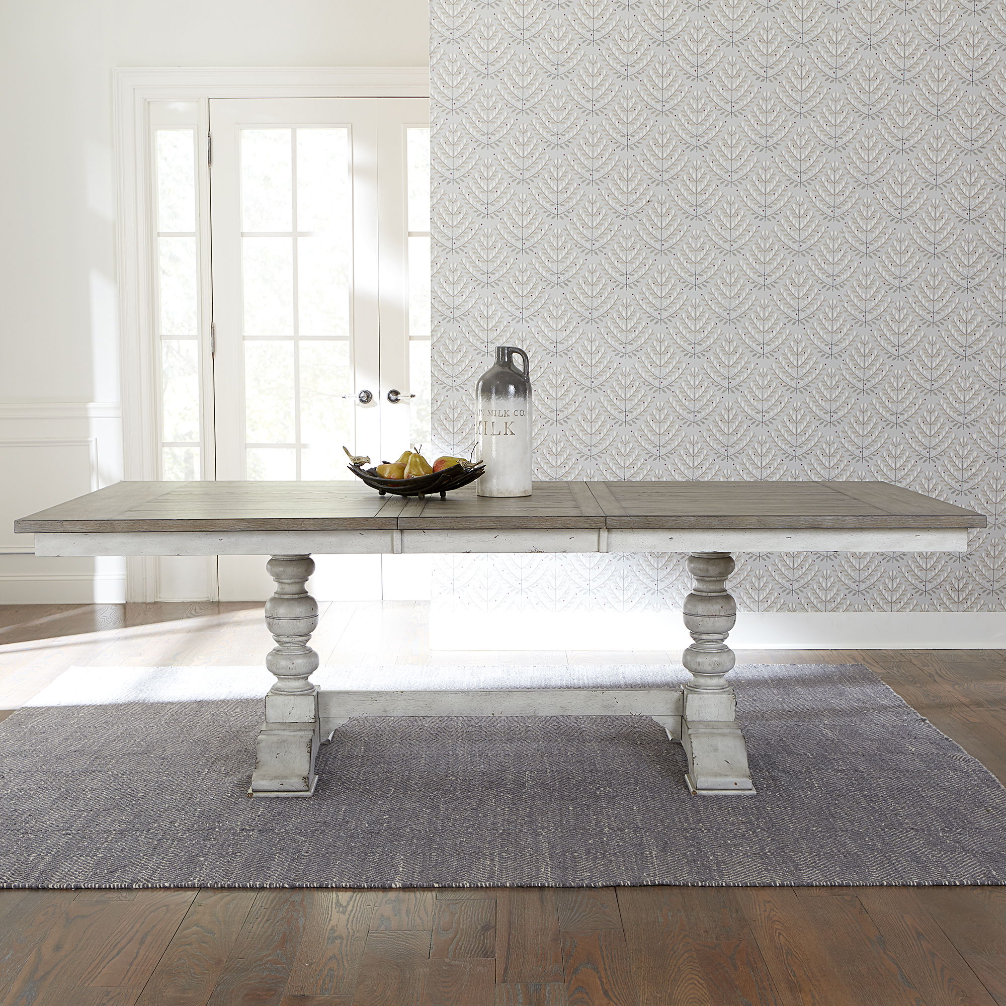 Liberty Furniture Whitney - Trestle Table Set - White