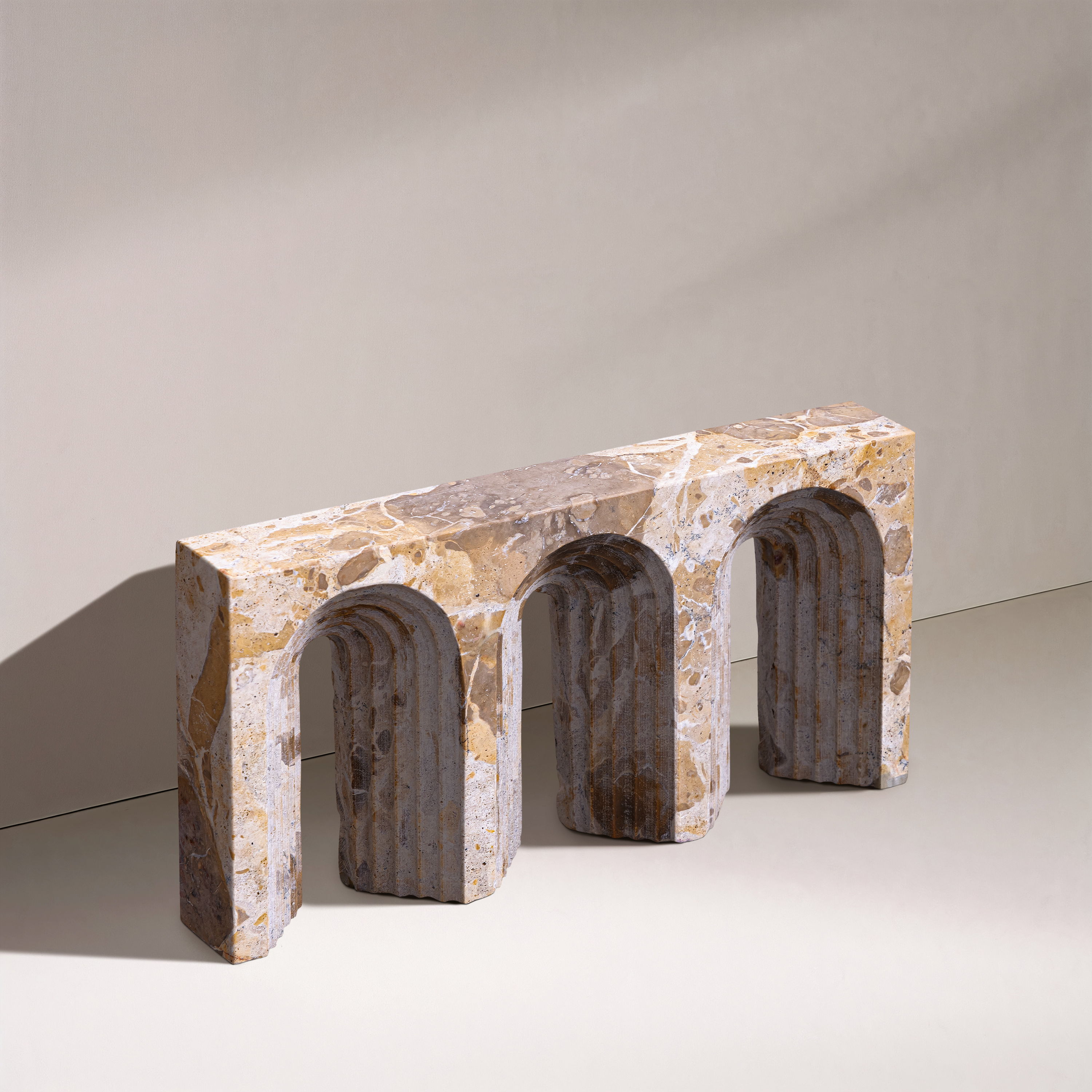 Curva - Marble Decorative Object - Beige