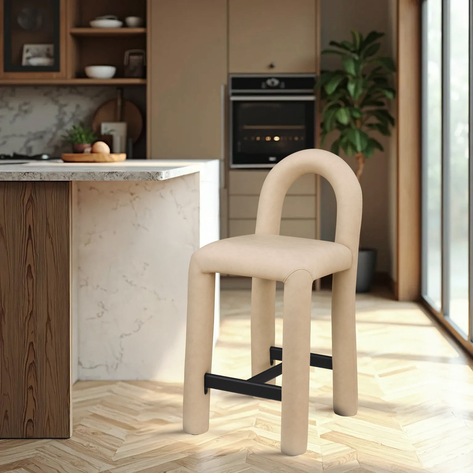 Amari - Stool - Tan