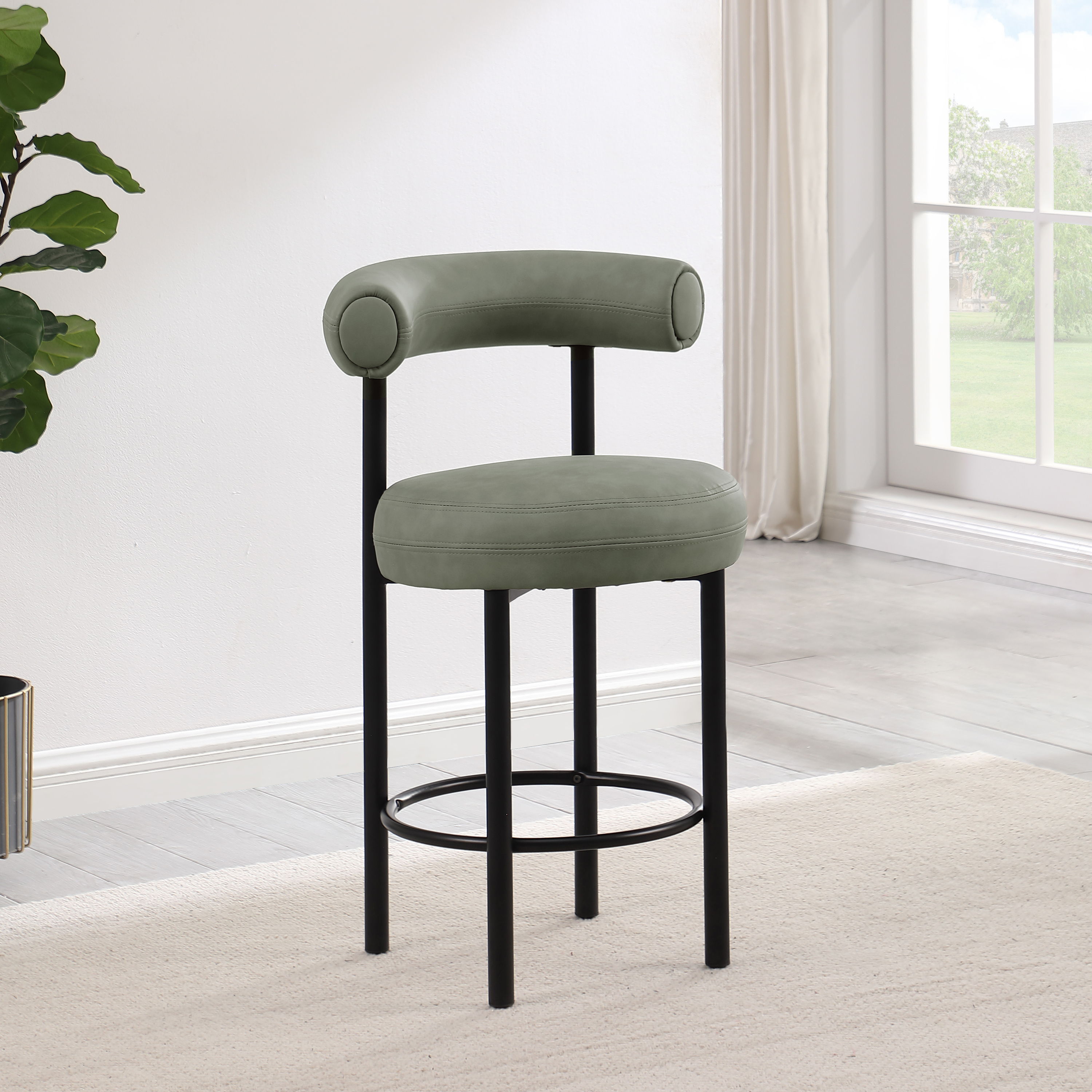 Bordeaux - Counter Stool (Set of 2) - Green