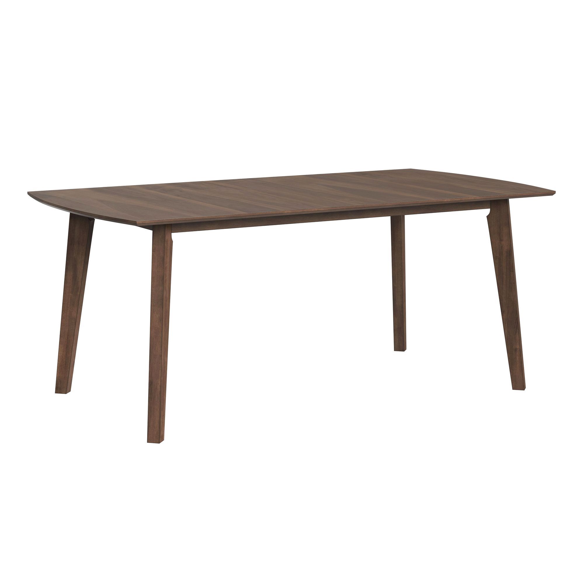 Santa Barbara - 7 Piece Standard Height Dining Set (Rectangular Table And Six Fabric Chairs) - Walnut / Denim Blue