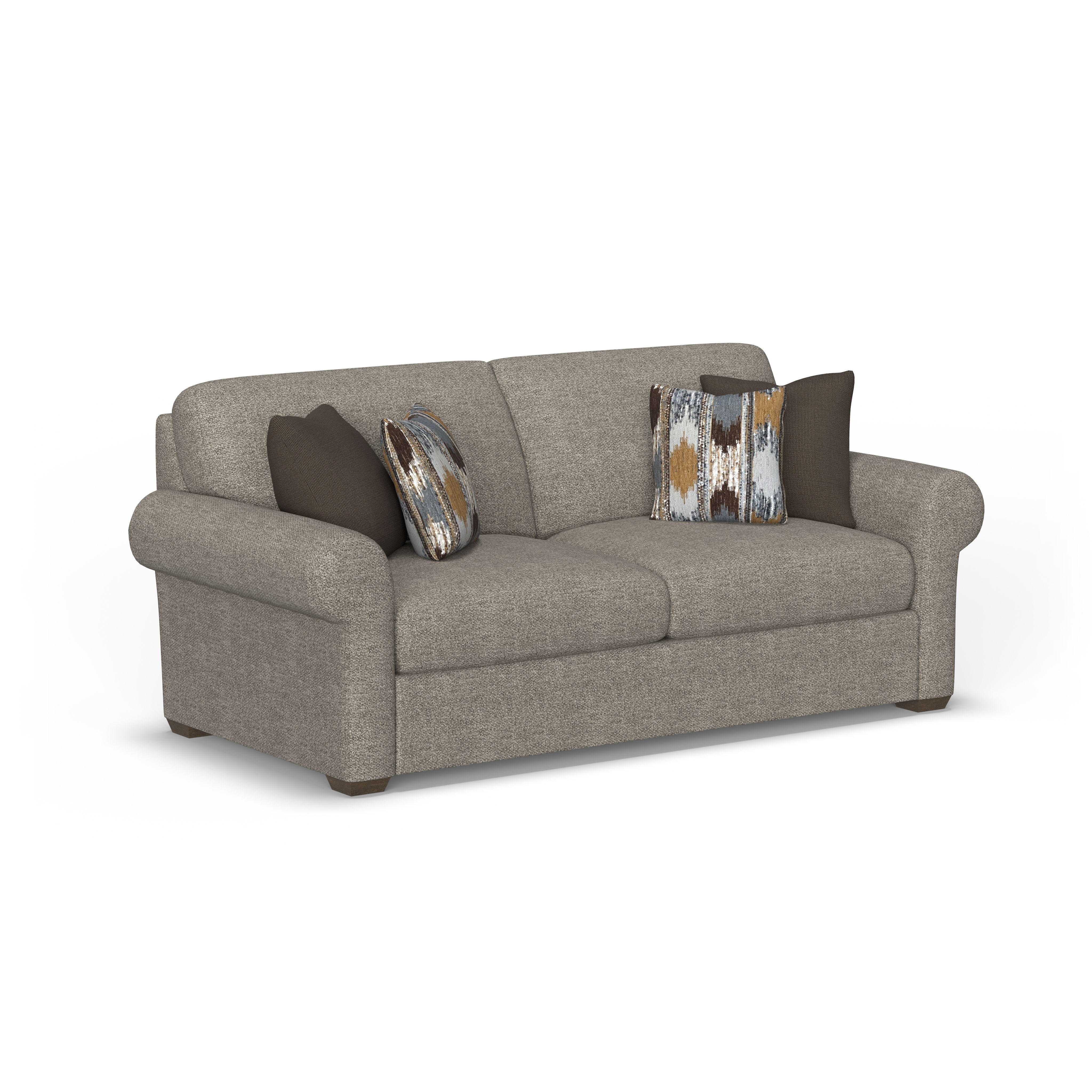 Randall - Fabric Two-Cushion Sofa, white, view 4
