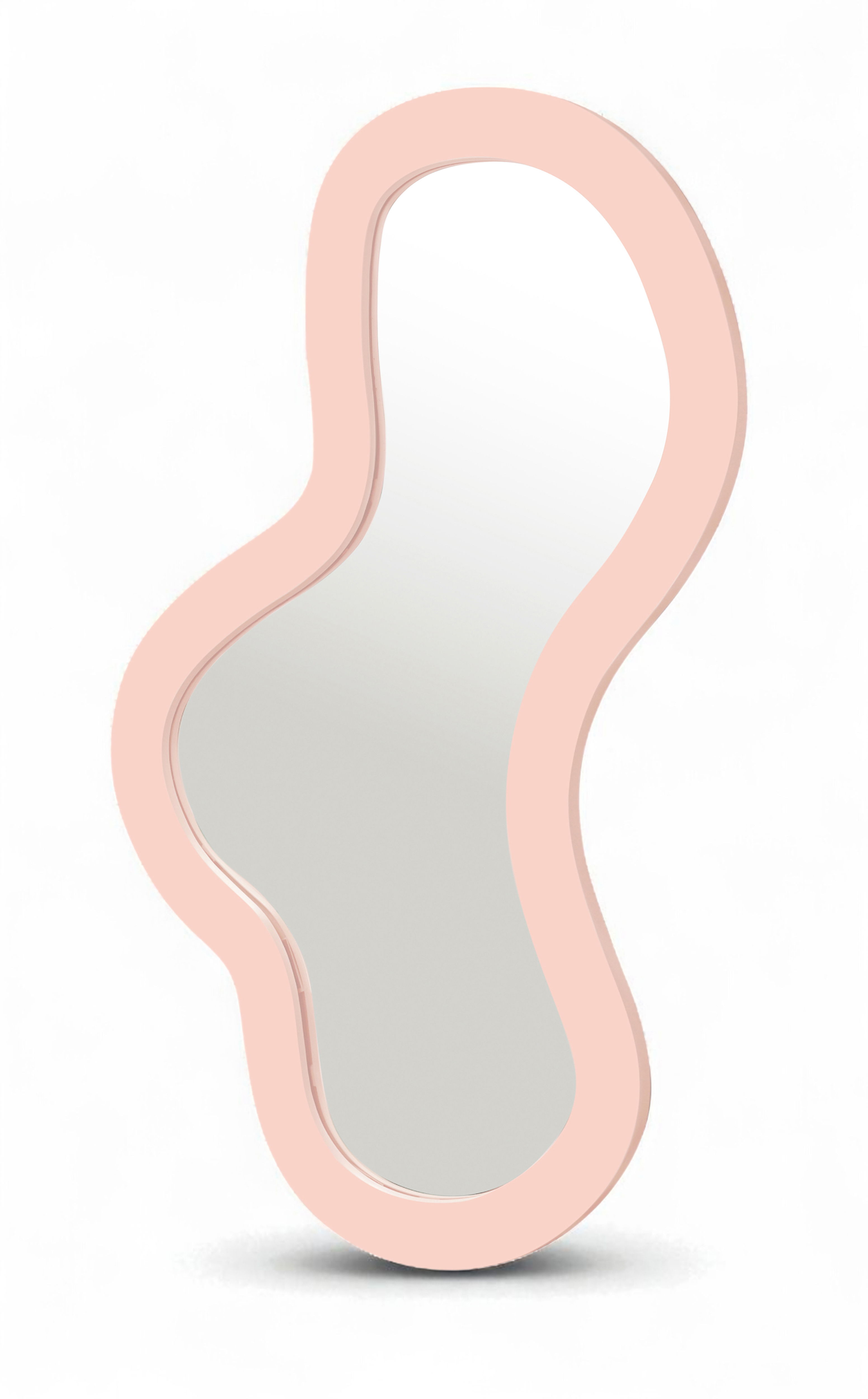 Oblique - 48" Frame Mirror - Pink