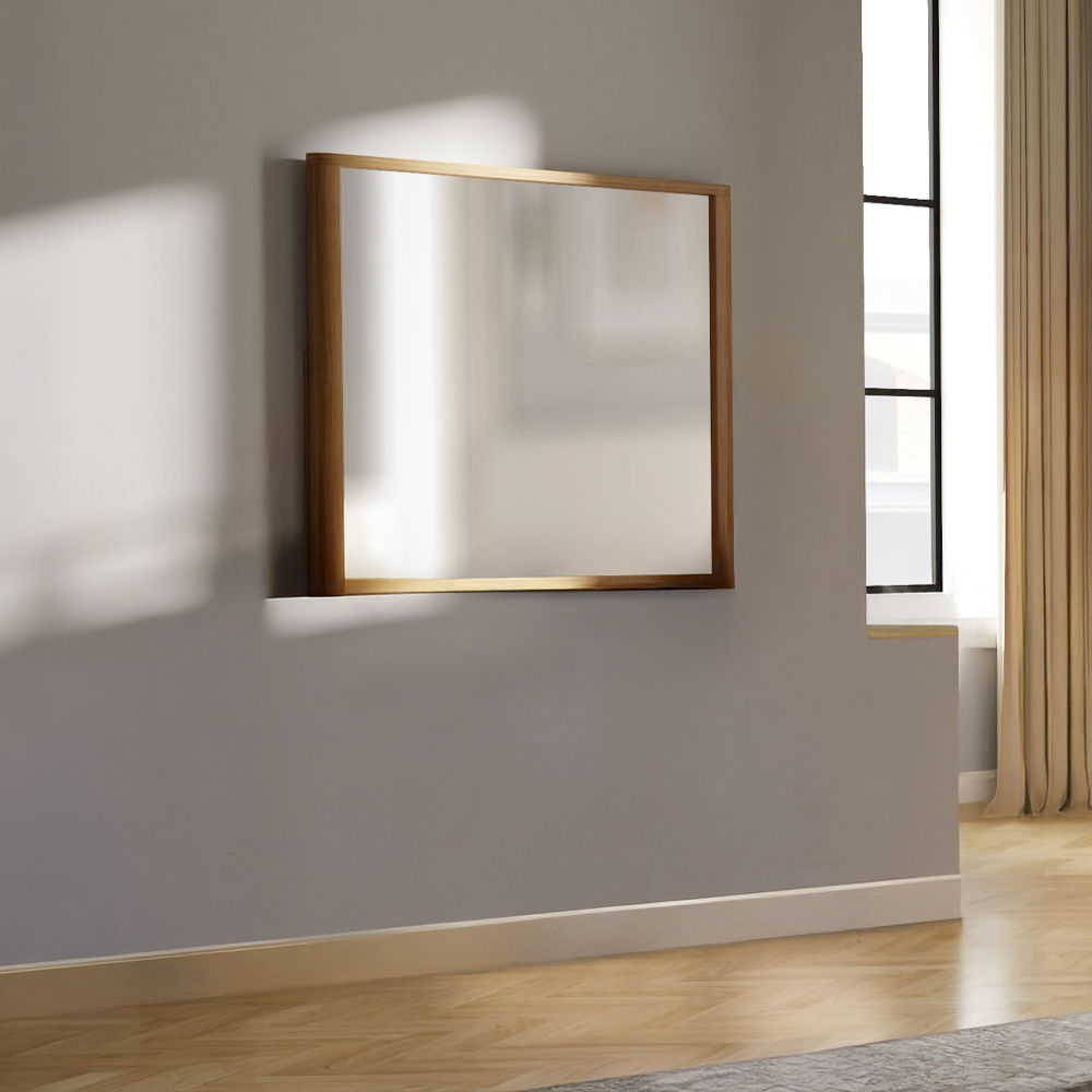 Zoey - Mirror - Oak, light brown