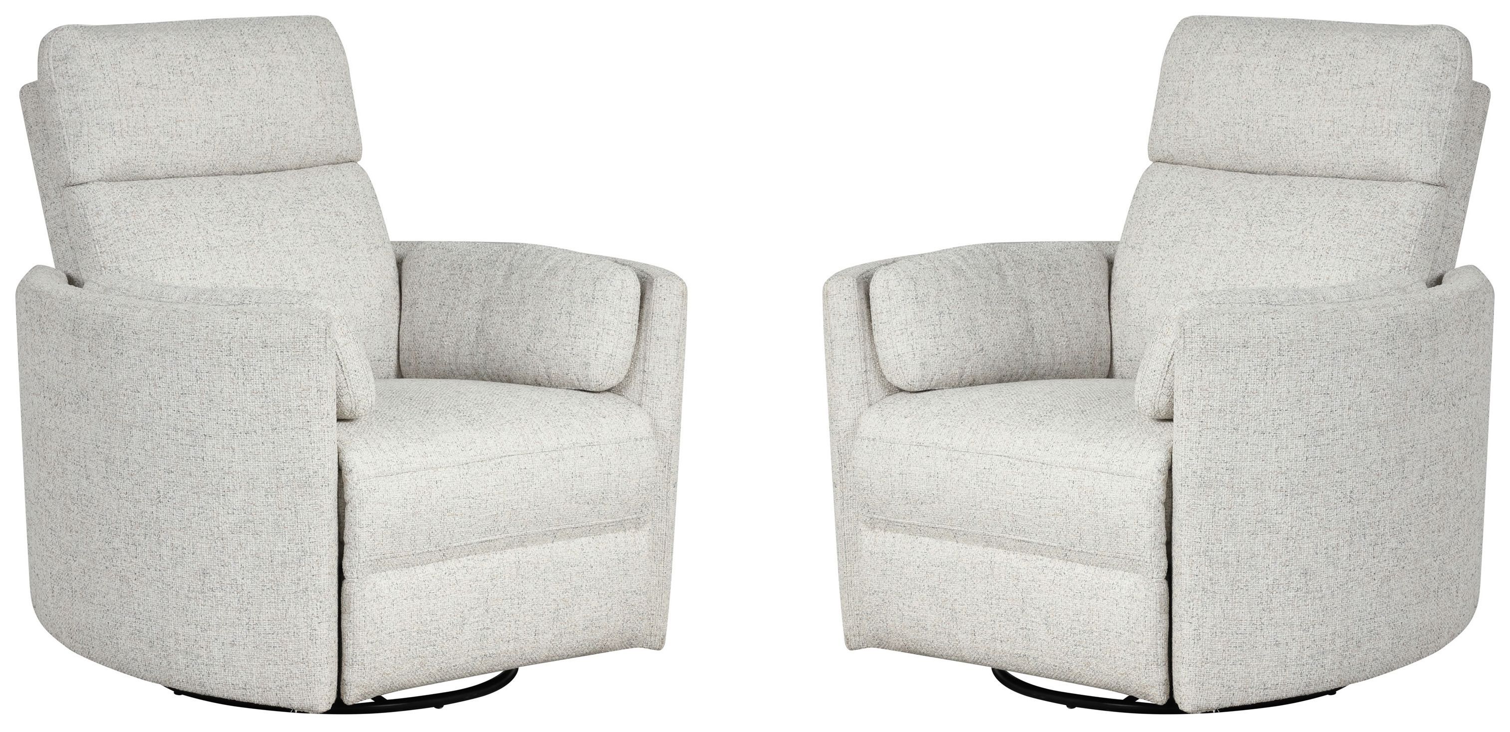 Parker House Radius - Power Swivel Glider Recliner (Set of 2) - Natural Beauty Quartz