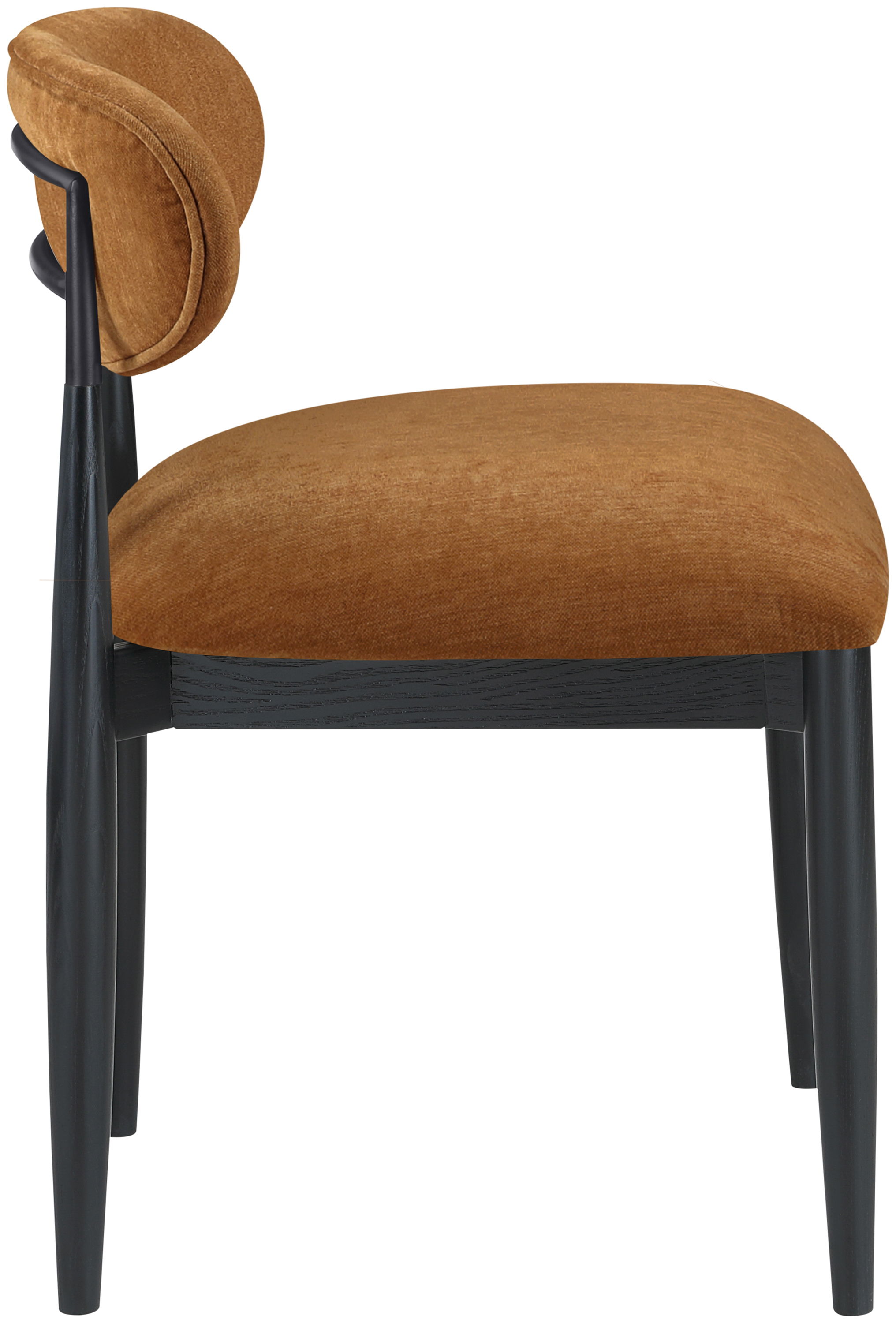 Riccio - Performance Fabric Upholstered Dining Side Chair (Set of 2) - Cognac