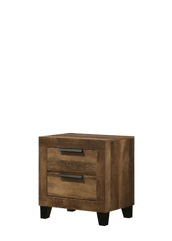 Morales - Nightstand - Rustic Oak, light brown