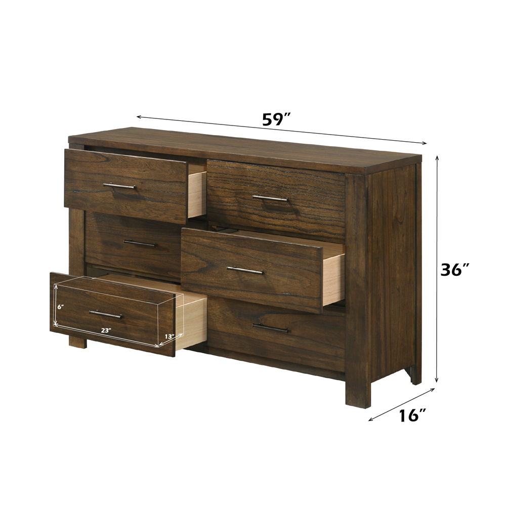 Merrilee - Dresser - Oak, light brown, view 5