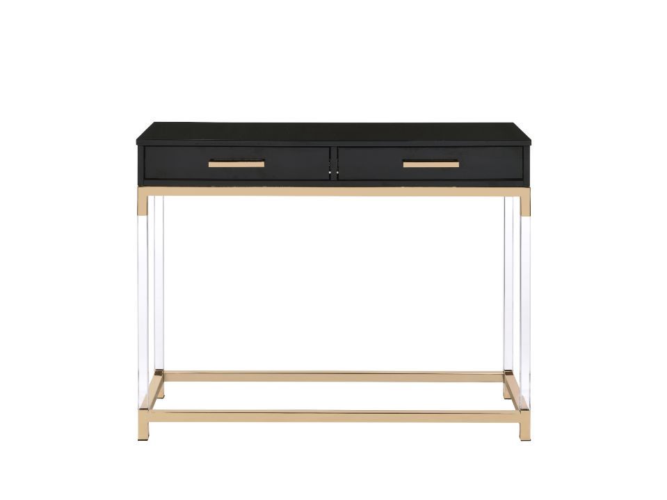 Adiel - Sofa Table - Black & Gold, black, view 4