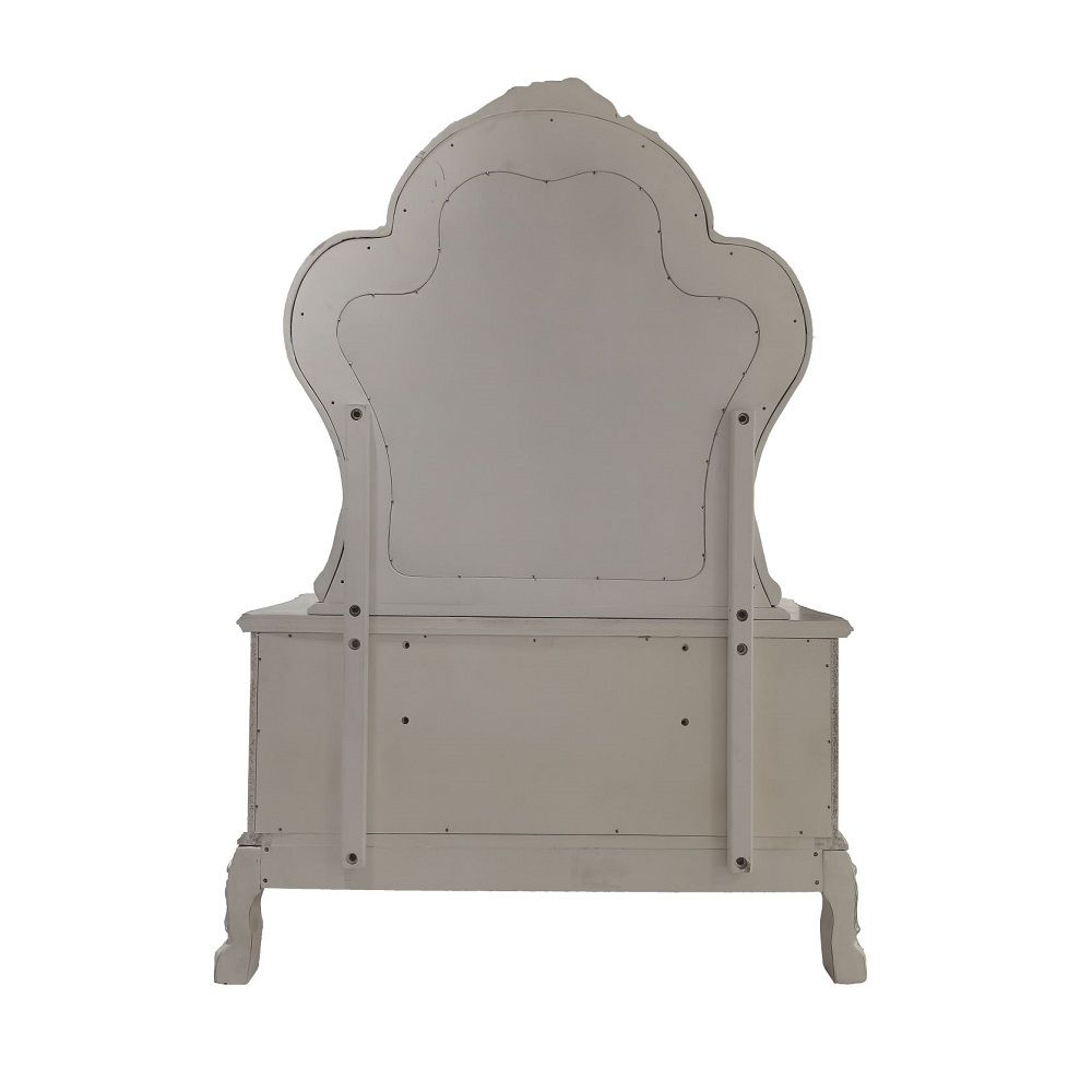 Dresden II - Mirror - Bone White, white, view 2