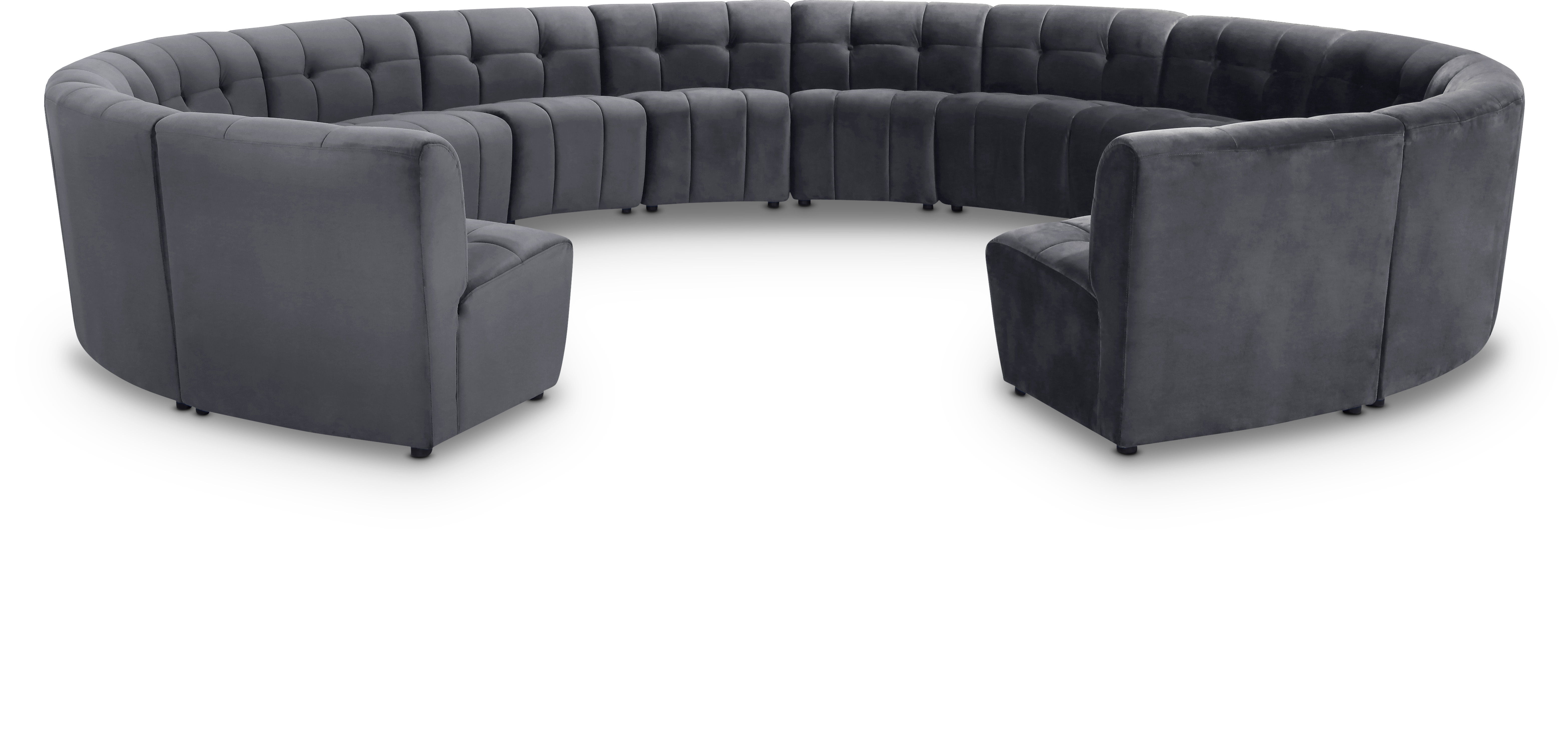 Limitless - 14 Piece Modular Sectional - Gray