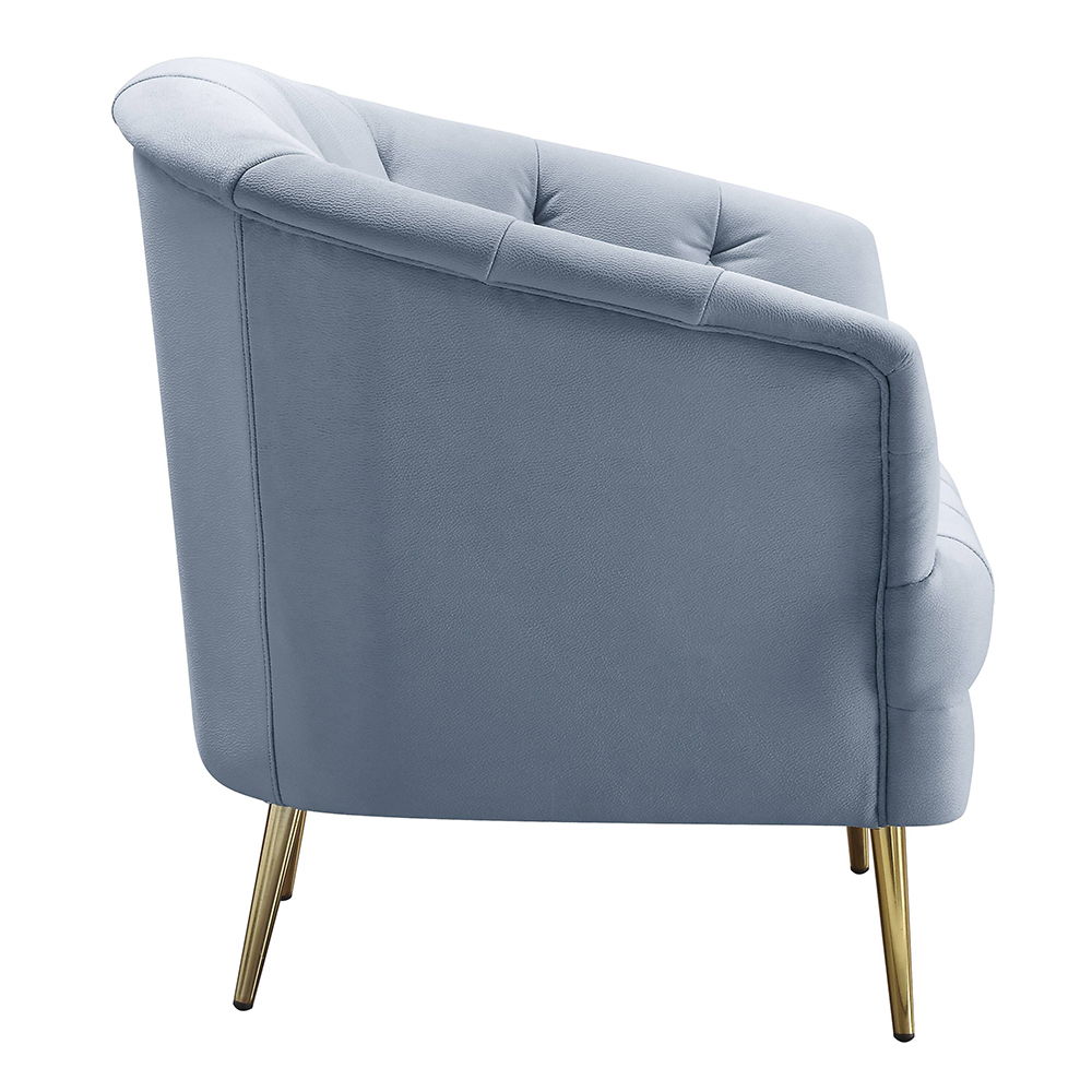 Bayram - Chair - Light Gray Velvet, light gray, view 4