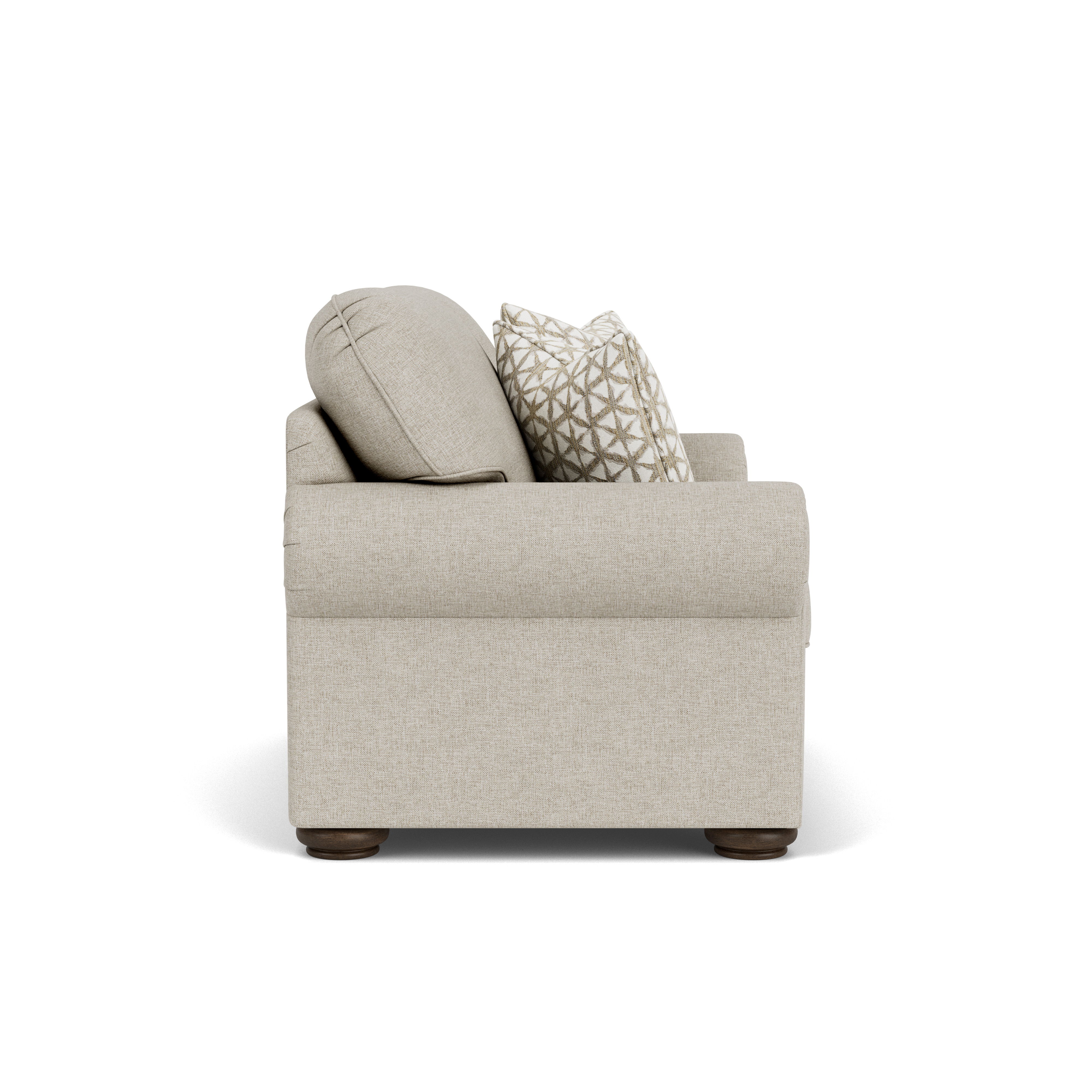 Preston - Fabric Loveseat, dark gray, view 7