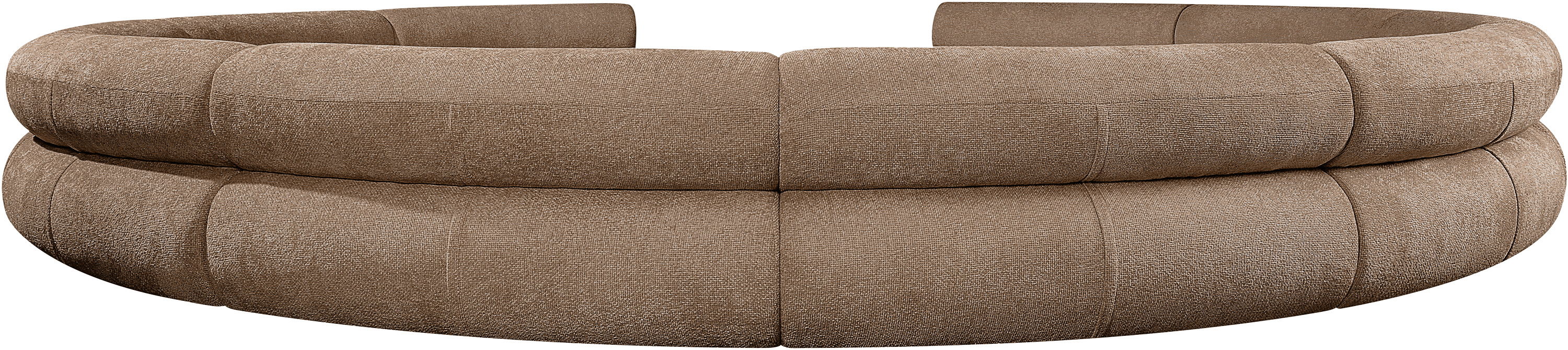 Bale - 202" Chenille Fabric Upholstered 10 Piece Modular Sectional - Brown
