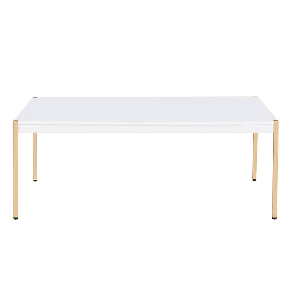 Otrac - Coffee Table - White & Gold, white, view 6