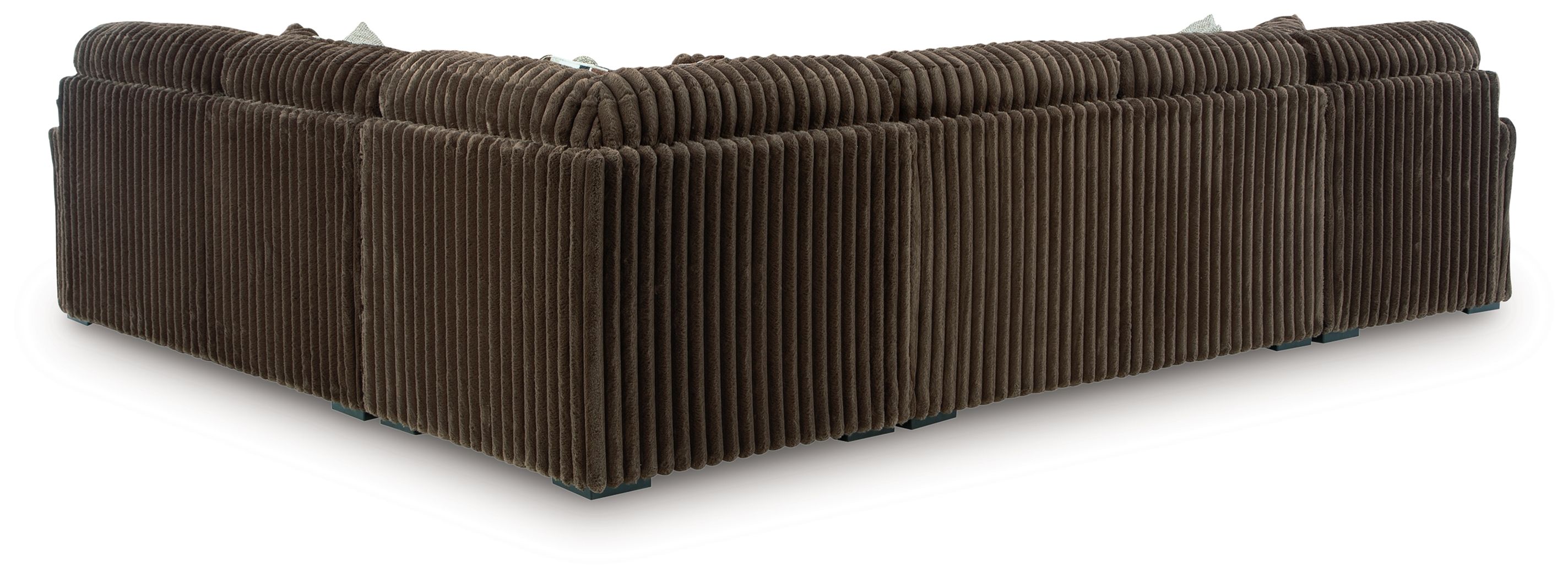 Ashley Furniture Midnight-Madness - 4-Piece Sectional With LAF Corner Chaise - Chocolate - Image 4