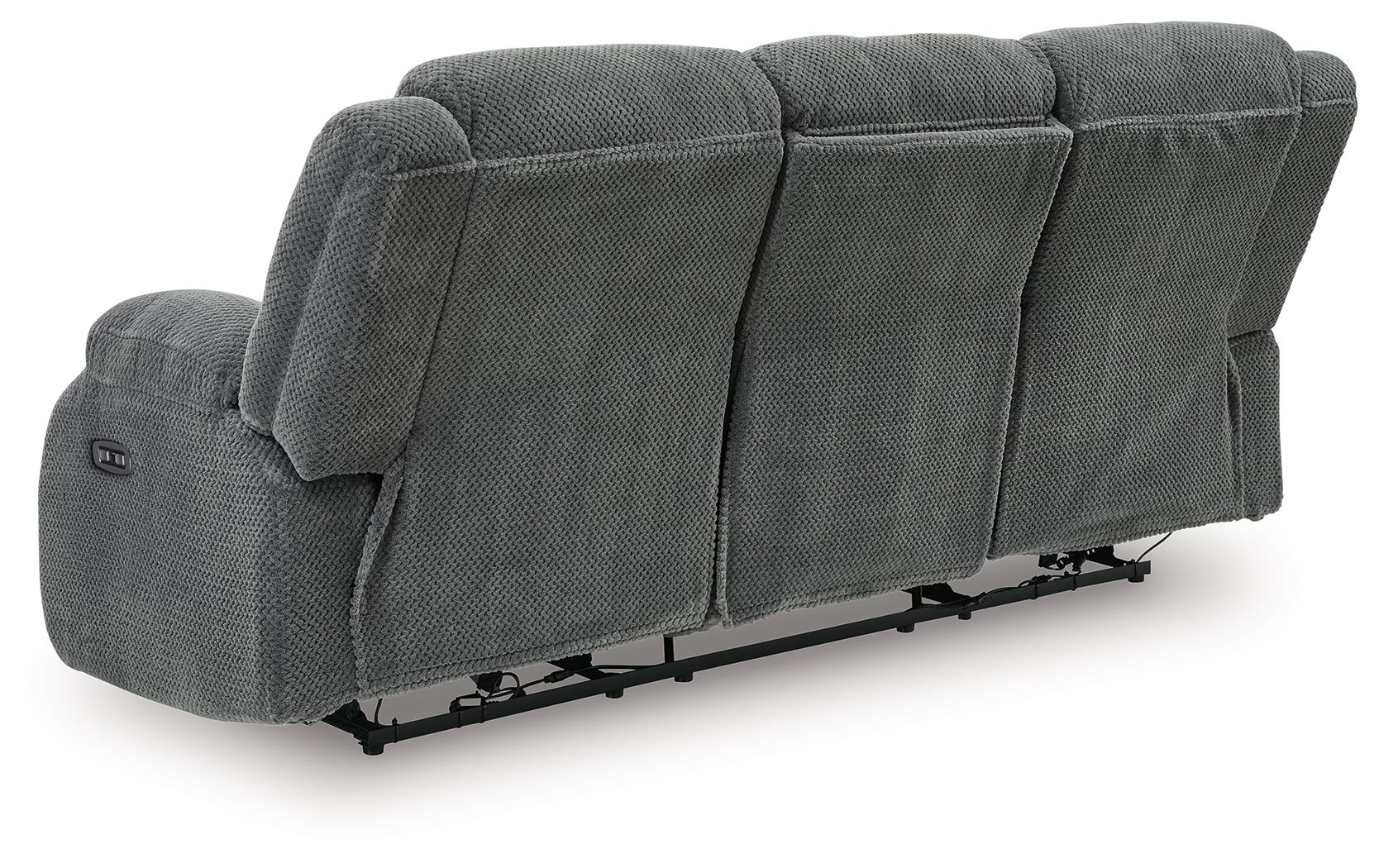 Ashley Furniture Observation - Reclining Power Sofa With Drop Down Table - Steel - Image 6