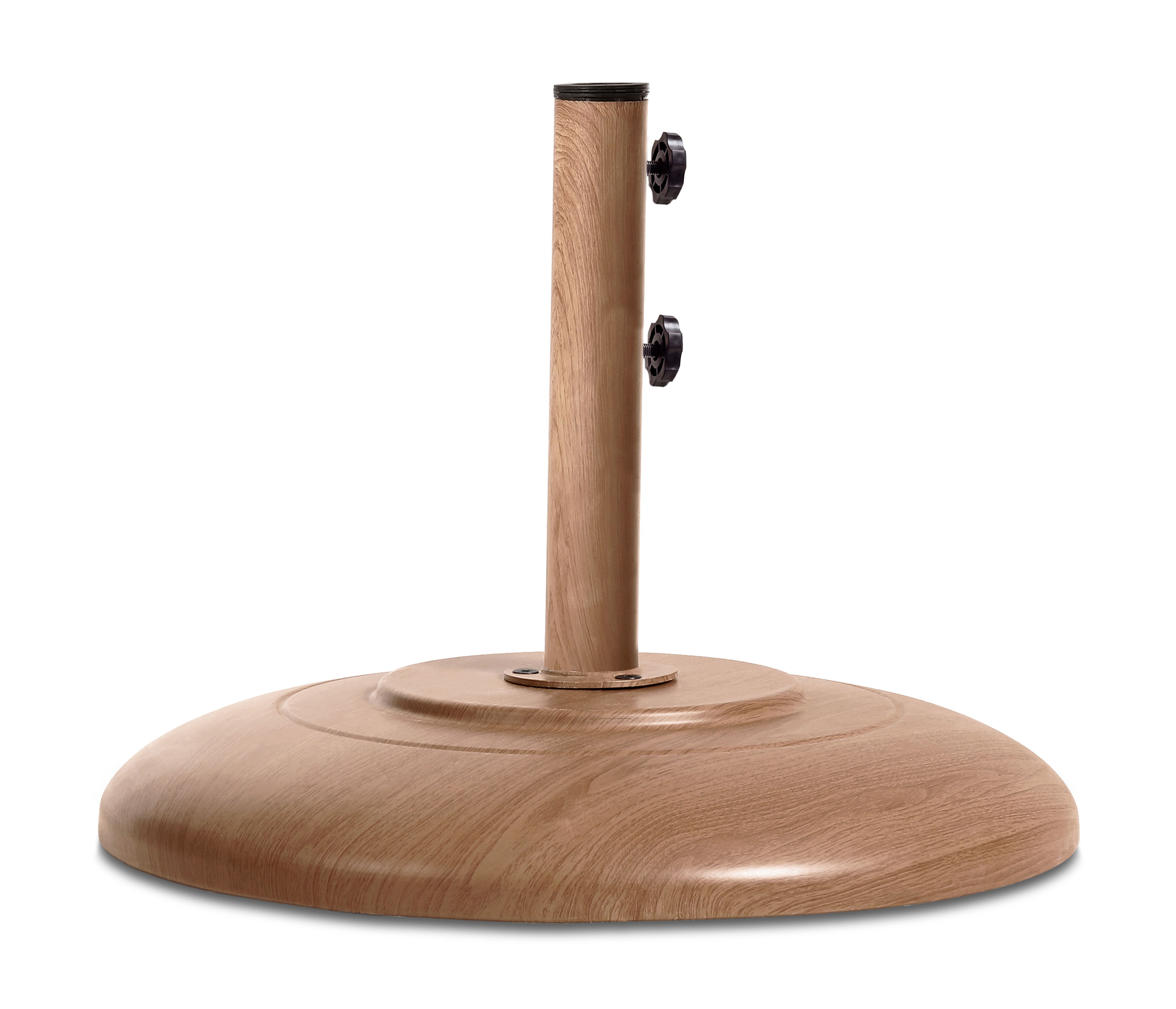 Cozumel - Steel Patio Umbrella Base - Teak
