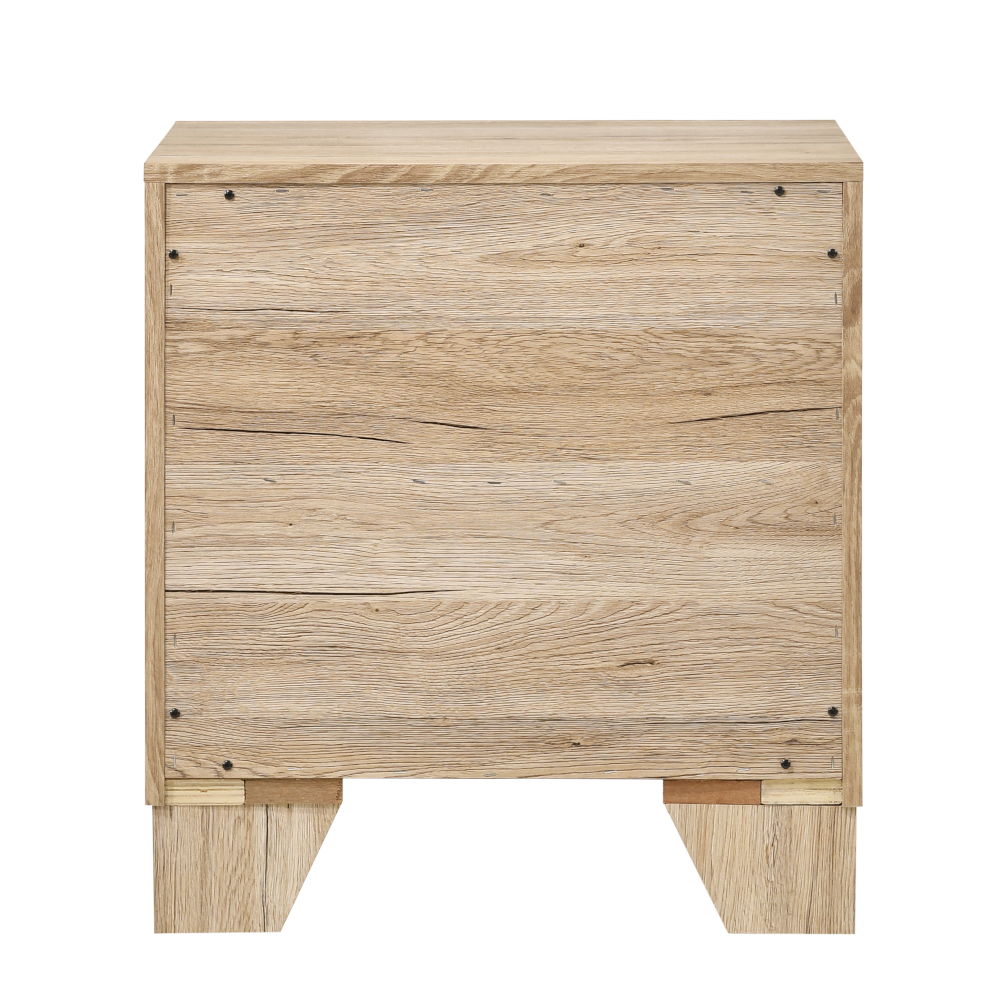Miquell - Nightstand - Natural, beige, view 3