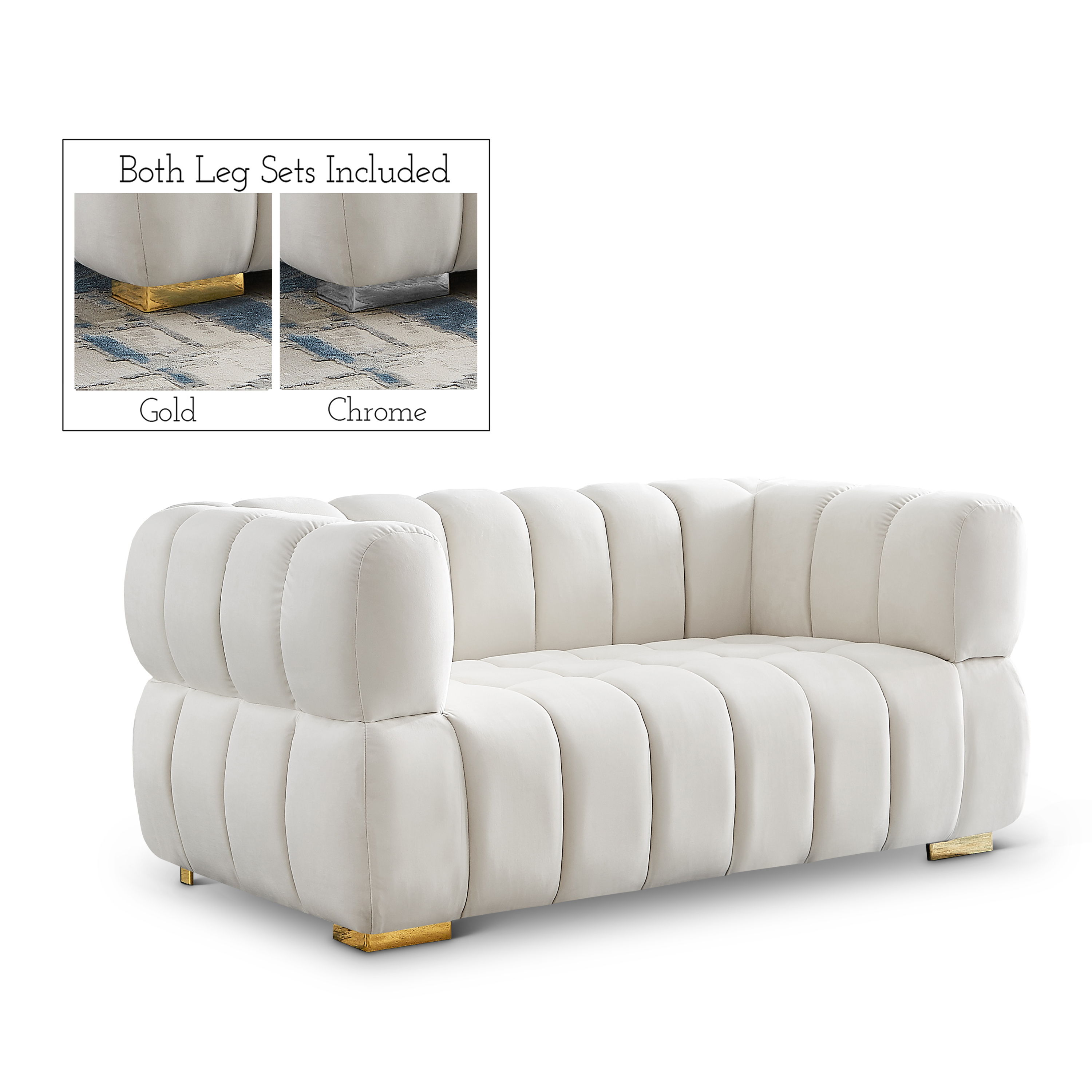 Gwen - Loveseat - Cream
