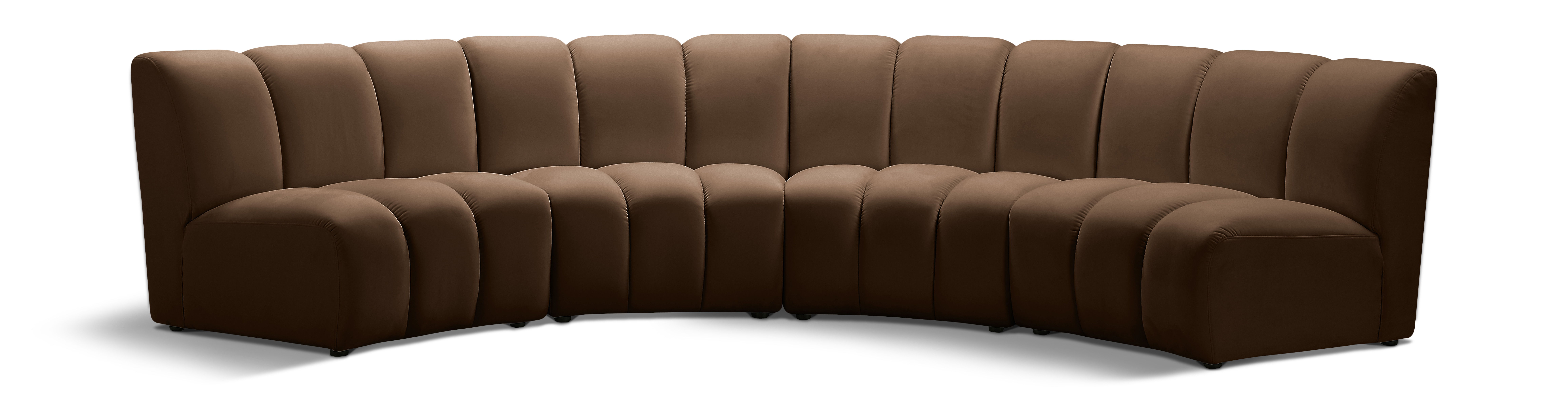 Infinity - 4 Piece Modular Sectional - Brown