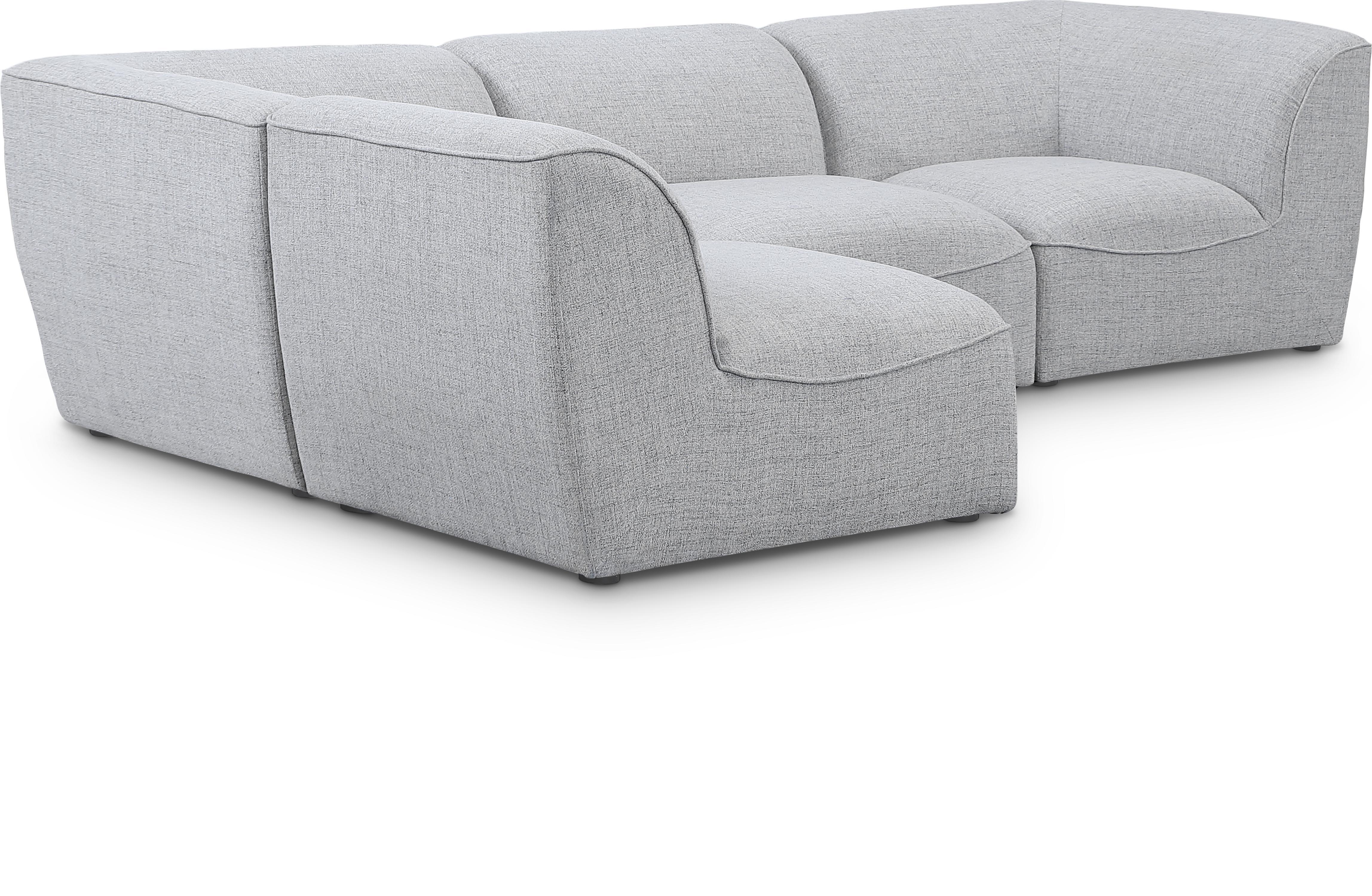 Miramar - 4 Piece Modular Corner Sectional - Gray