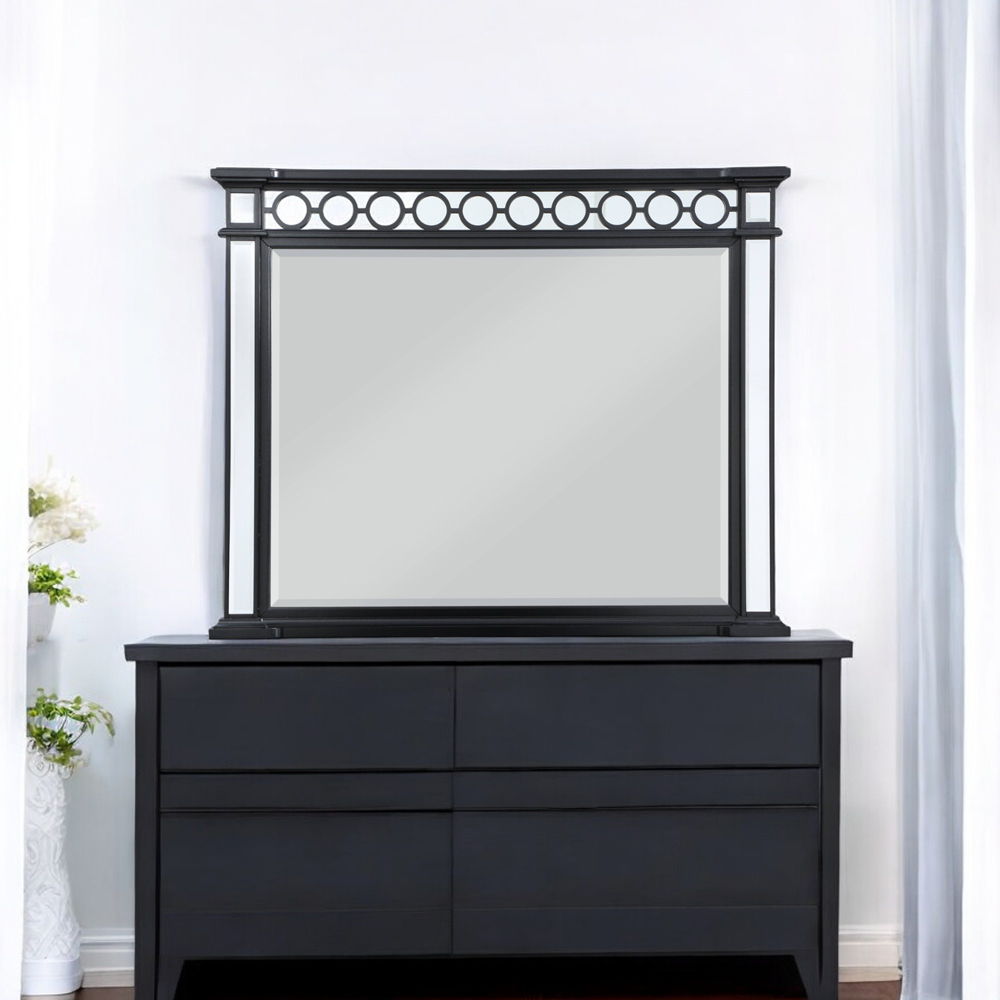 Varian II - Mirror - Mirrored, Black & Sliver, black, view 5