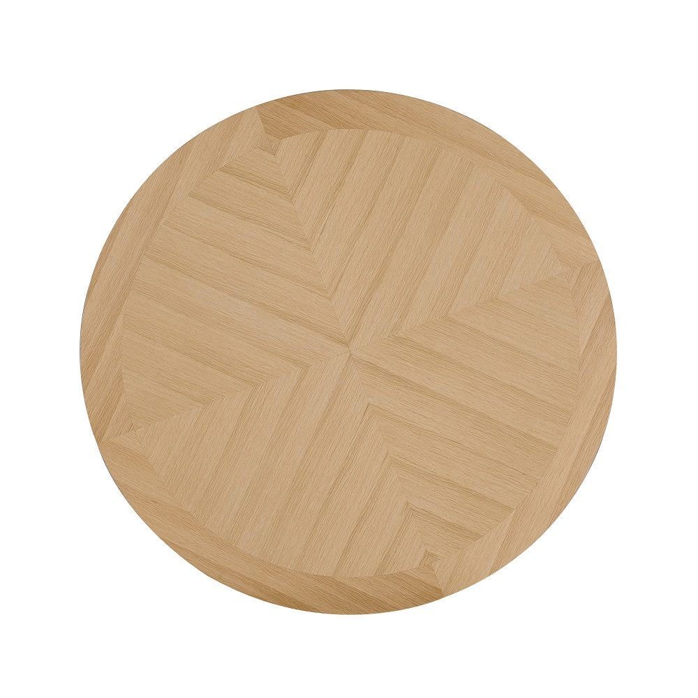 Kasem - Round Dining Table - Oak, light brown, view 5
