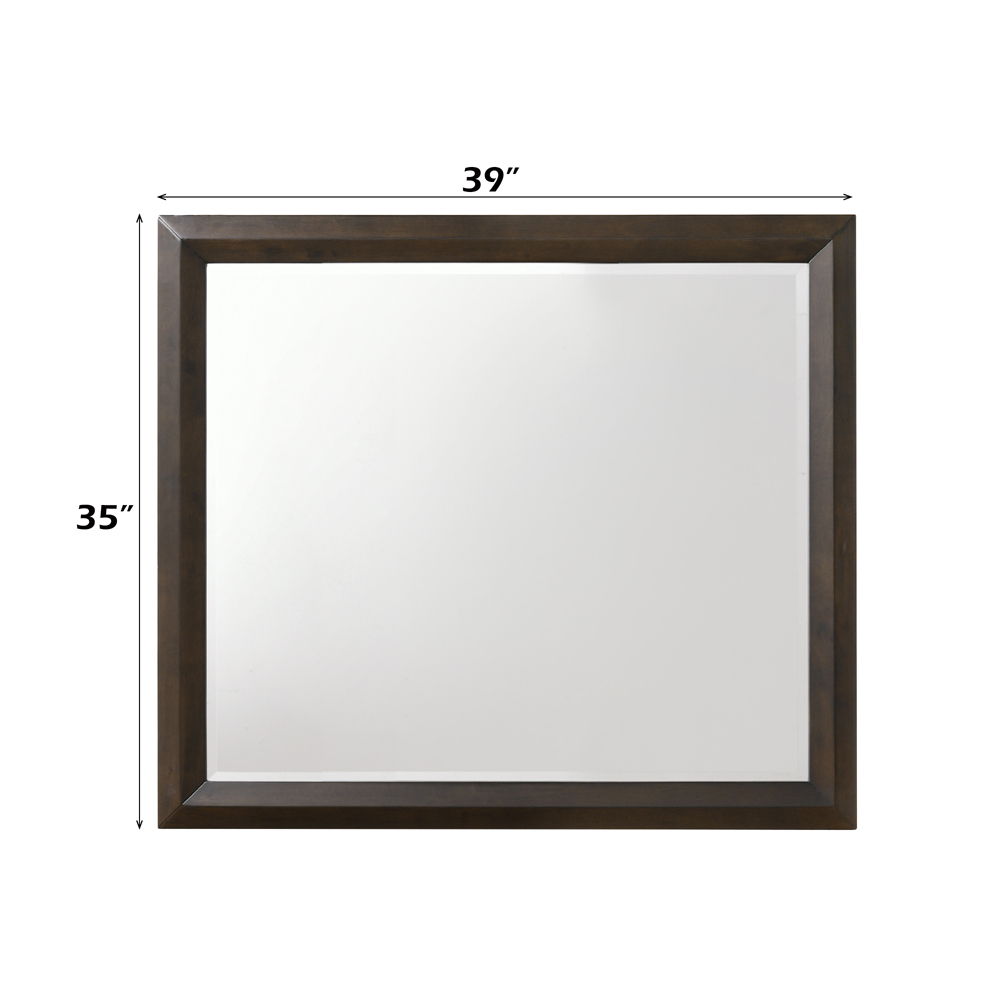 Merveille - Mirror - Espresso, dark brown, view 4