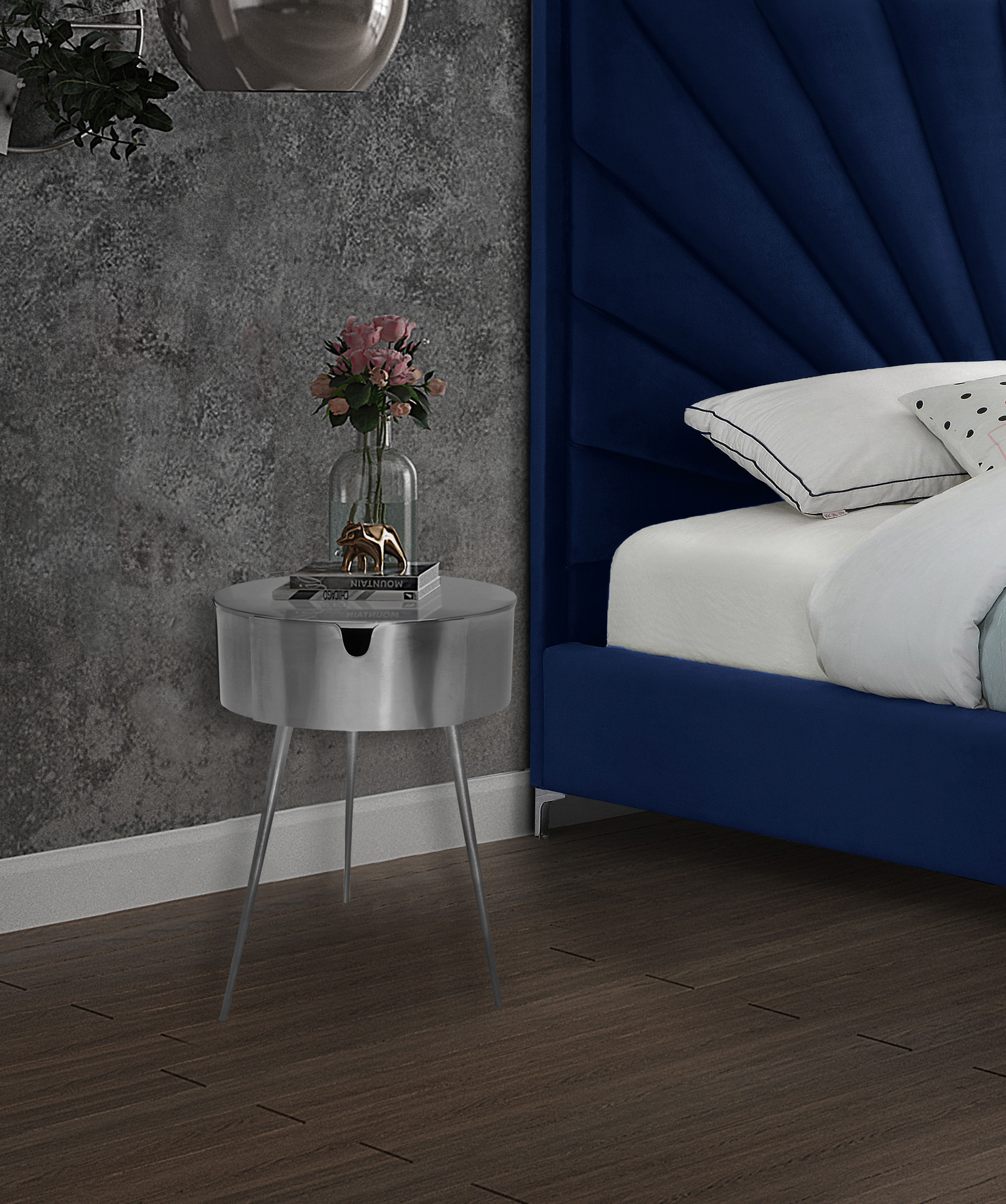 Bali - Night Stand - Silver