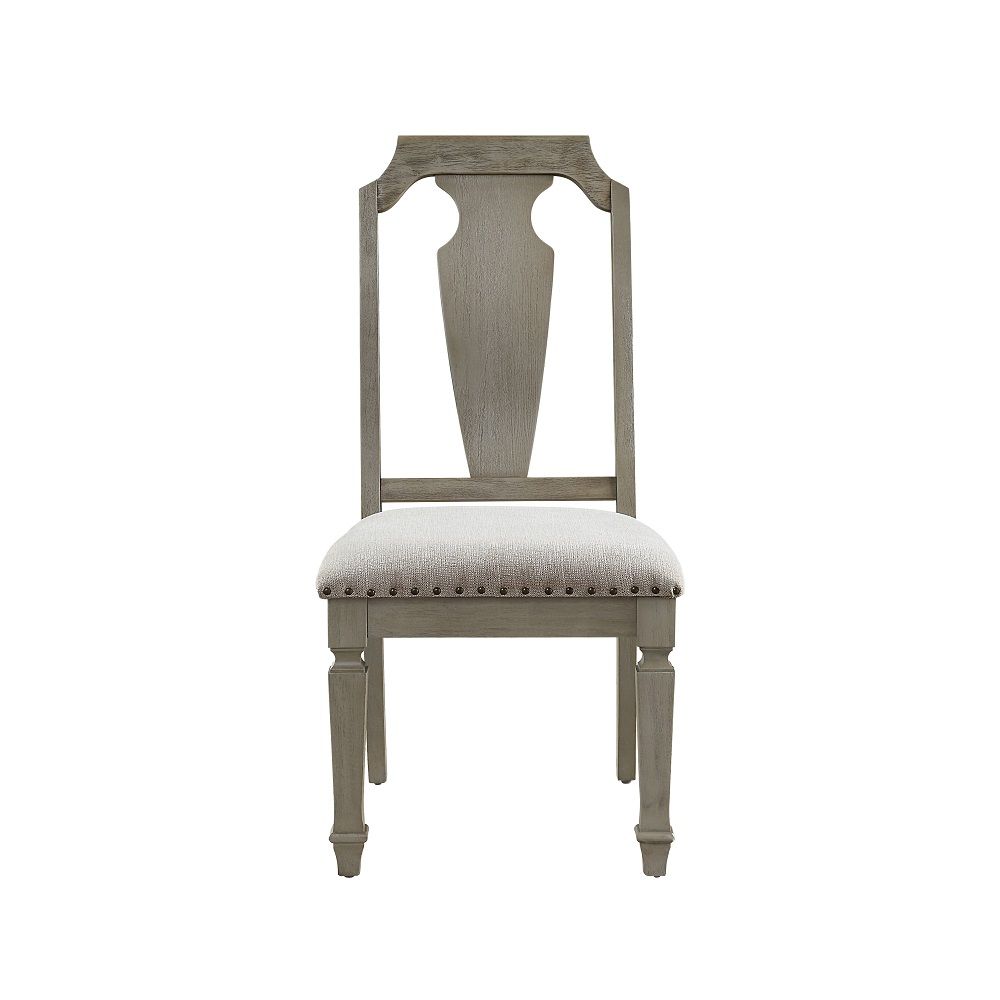Zumala - Side Chair (Set of 2) - Beige Linen & Weathered Oak, beige, view 7