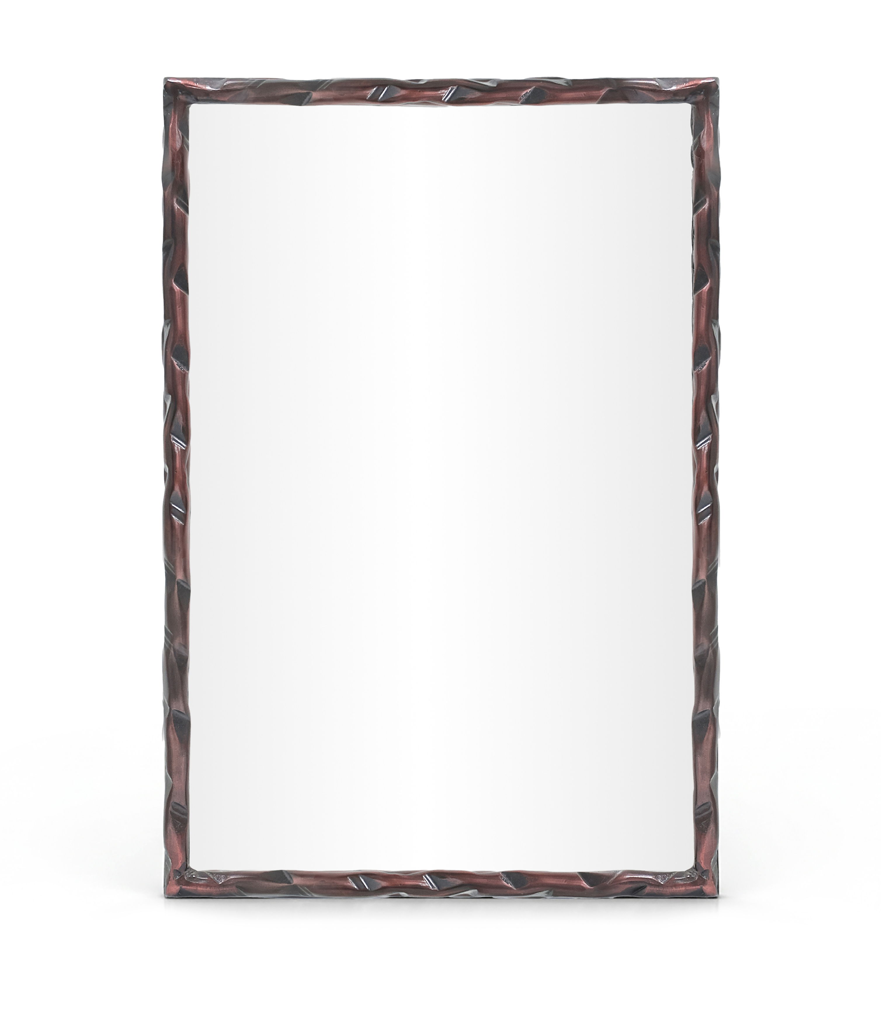 Hammer - 24" x 36" Iron Mirror - Brown