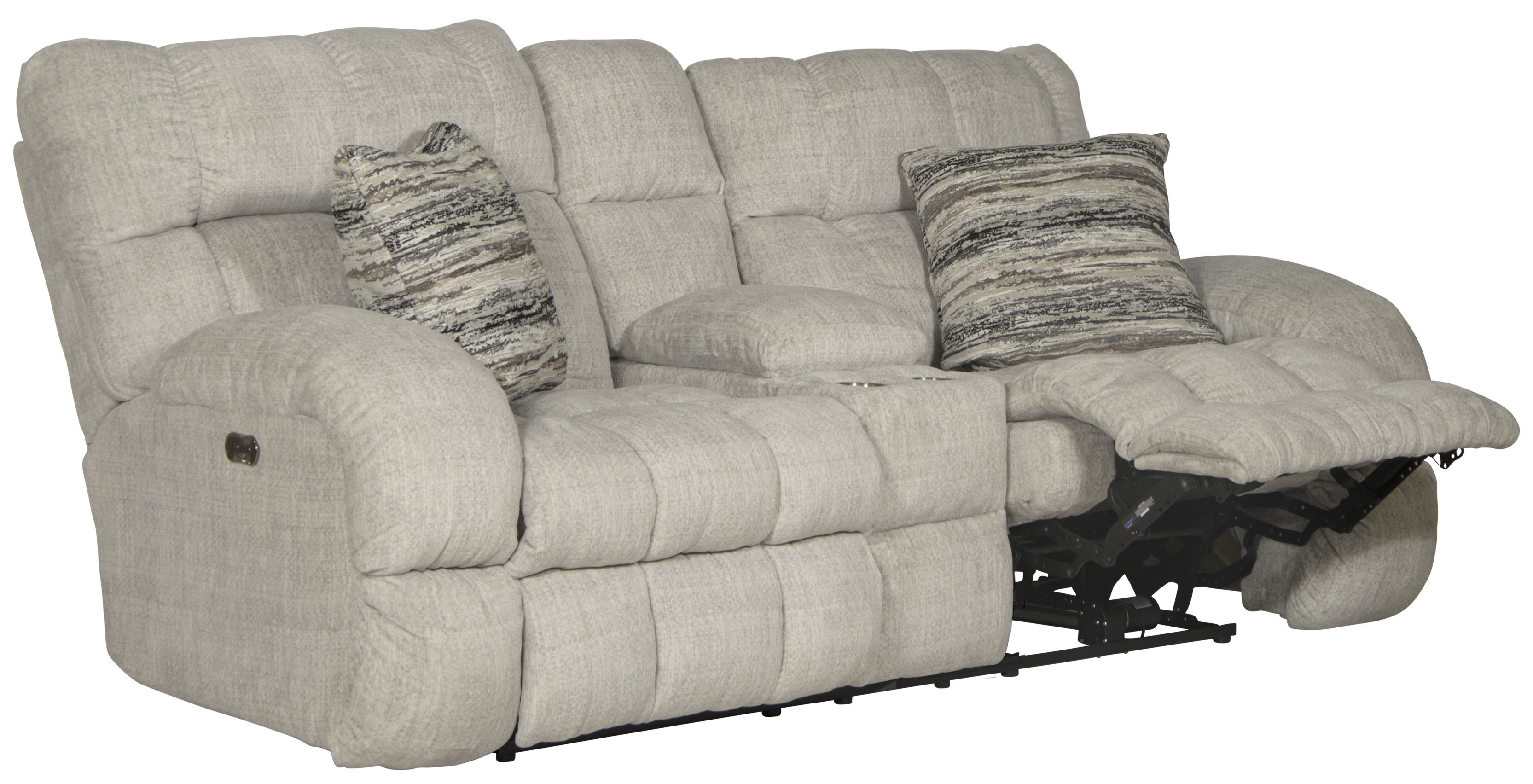 Ashland - Power Lay Flat Reclining Console Loveseat - Buff