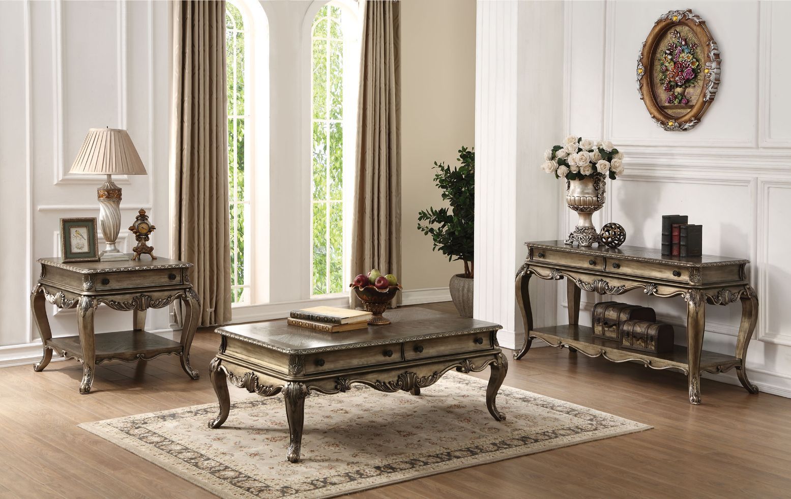 Ragenardus - Coffee Table - Vintage Oak, dark brown