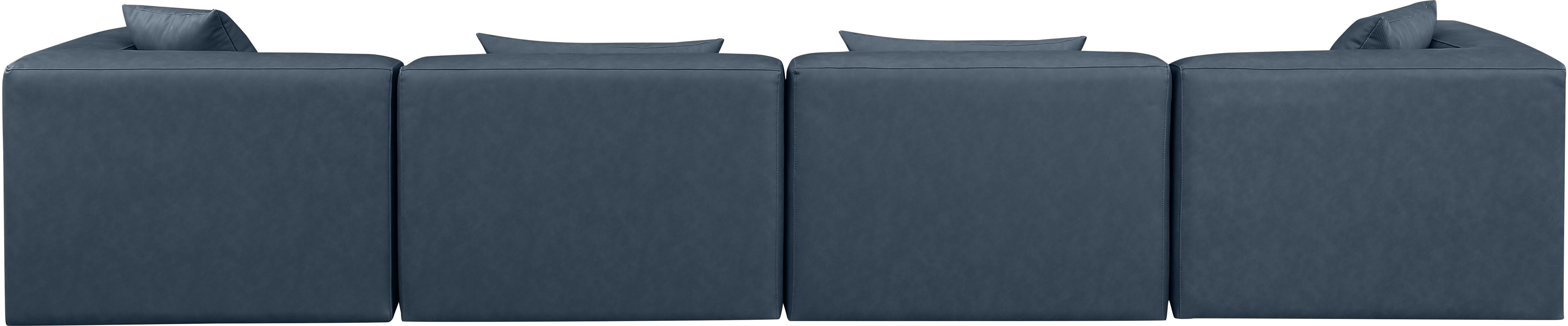 Cube - Modular 4 Piece Sofa - Navy Blue