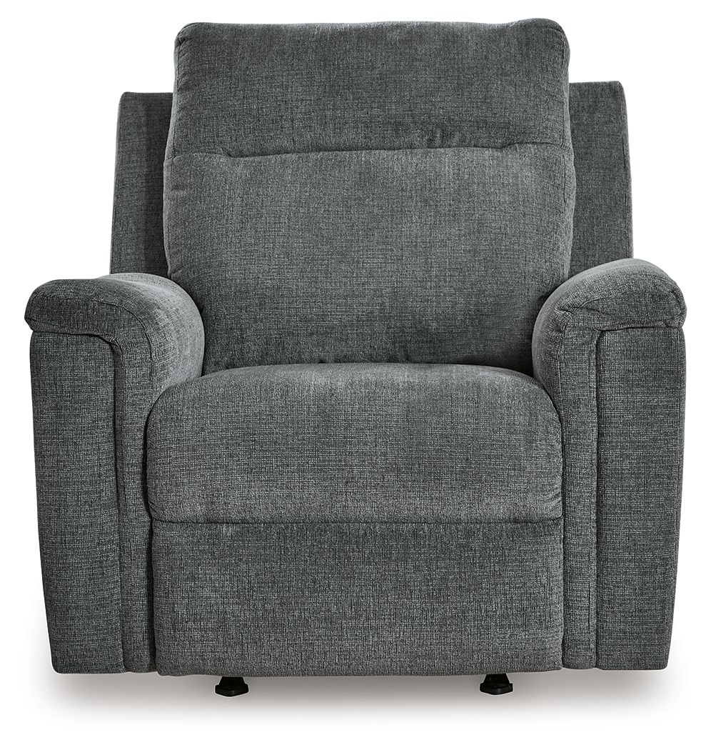 Ashley Furniture Barnsana - Power Rocker Recliner - Gravel - Image 4