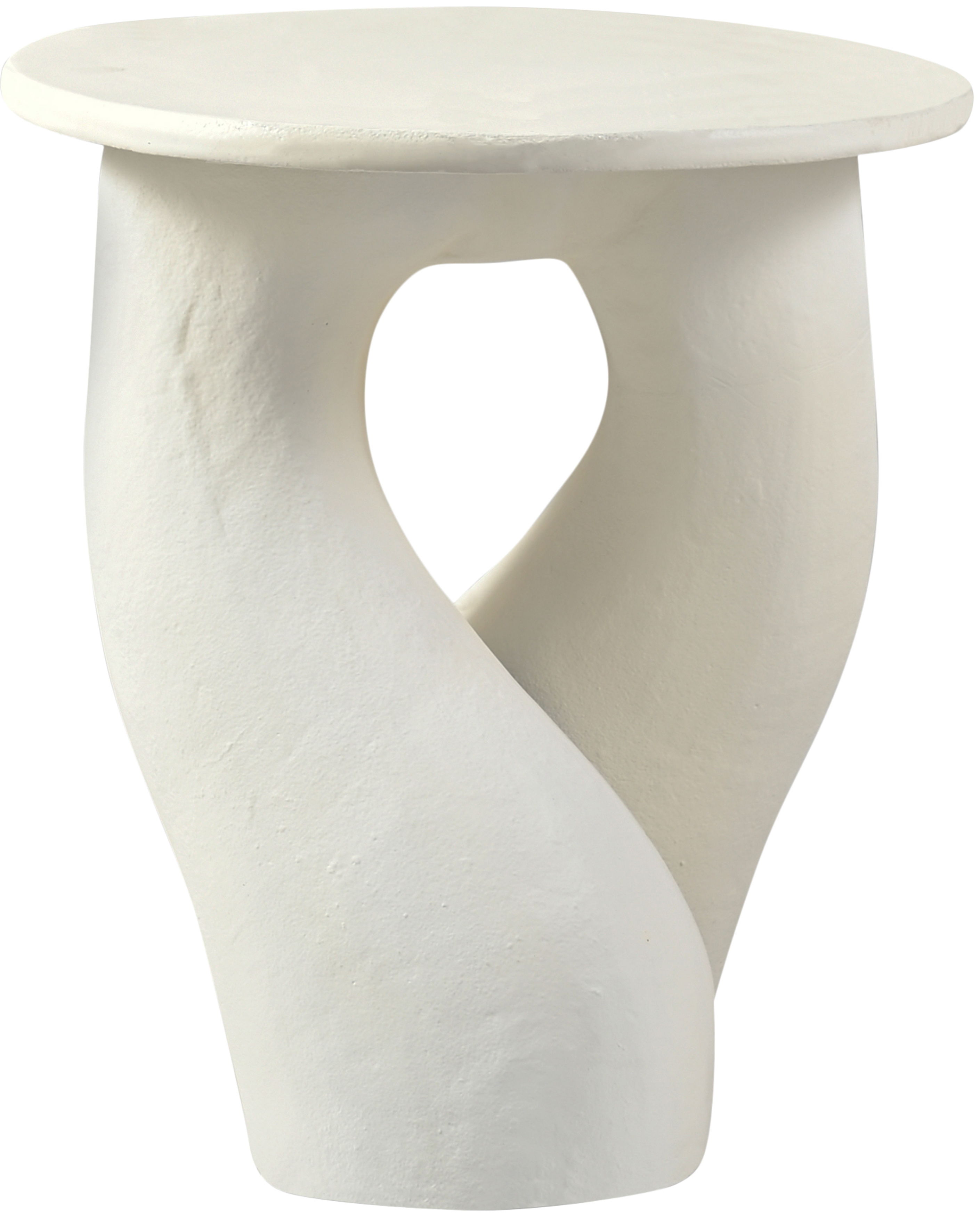 Talence - Aluminum End Table - Cream