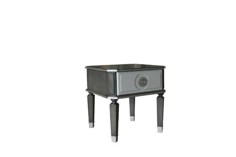 House Beatrice - End Table - Charcoal & Light Gray, dark gray, view 2