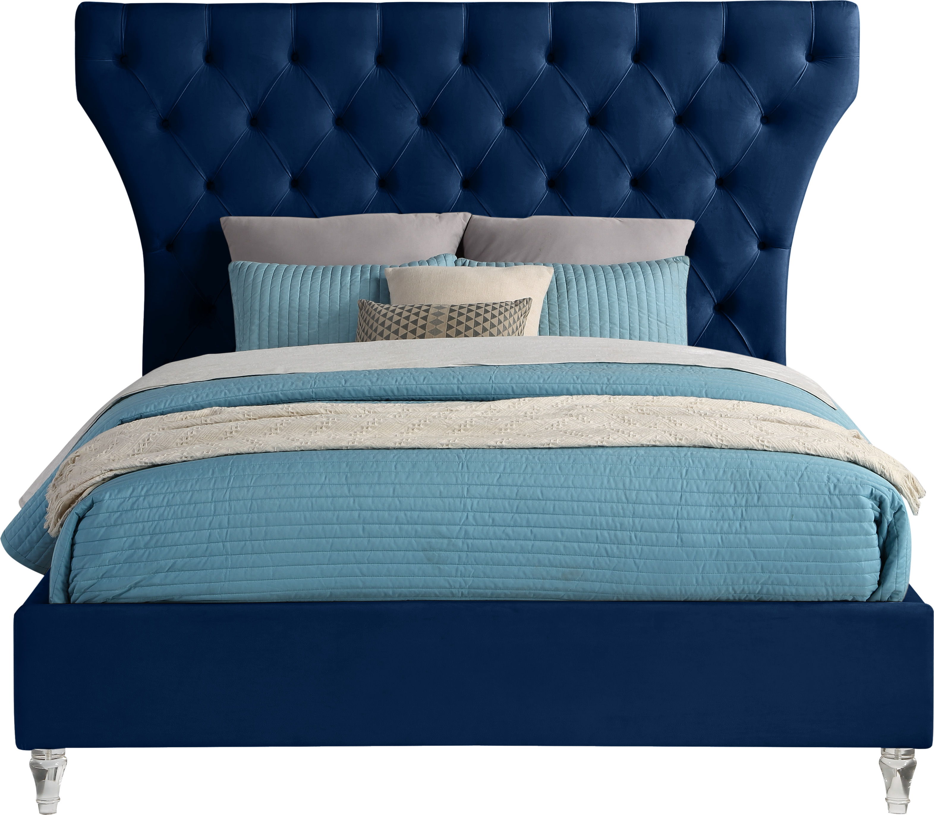 Kira - King Bed - Navy