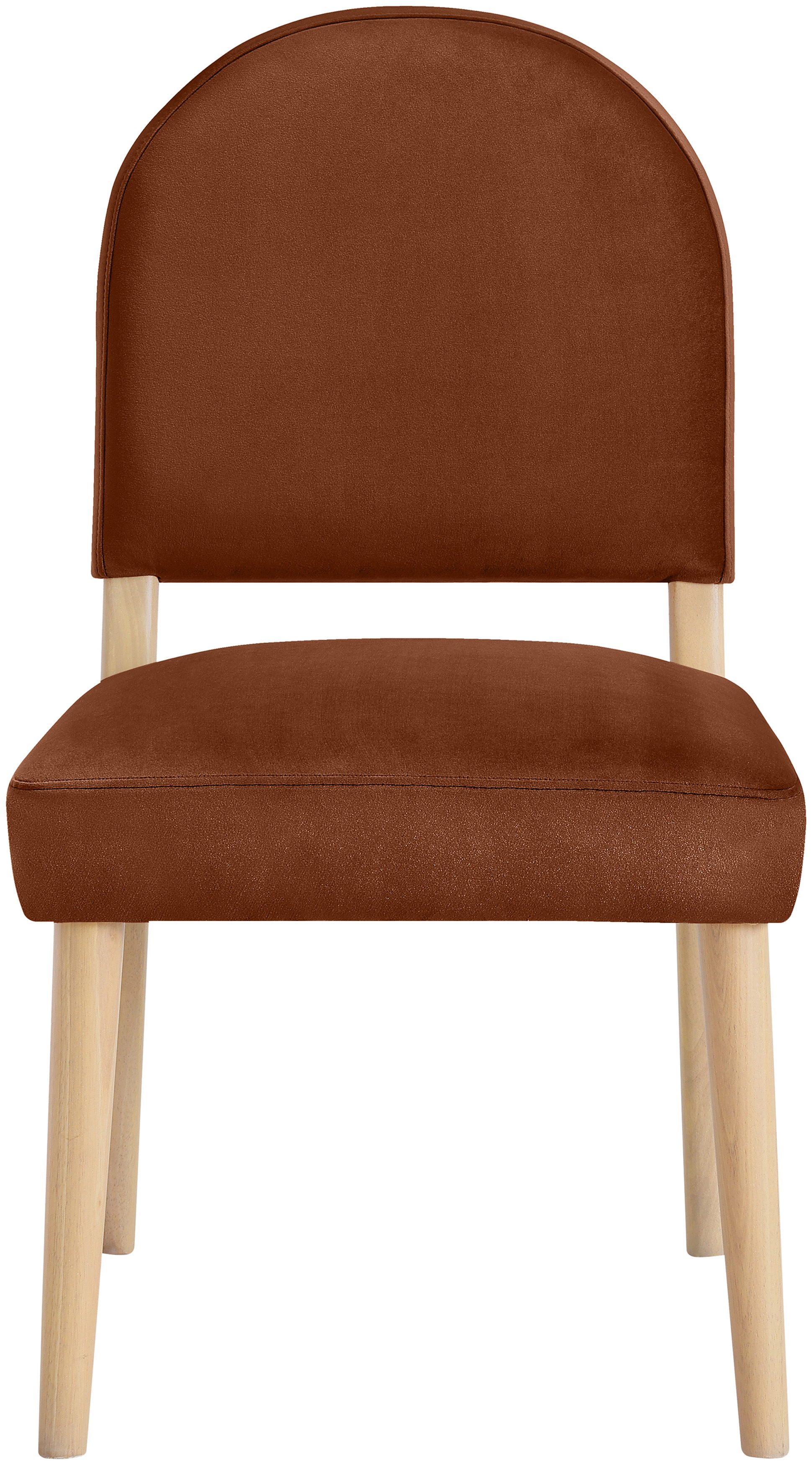 Varinelle - Velvet Upholstered Dining Chair (Set of 2) - Cognac