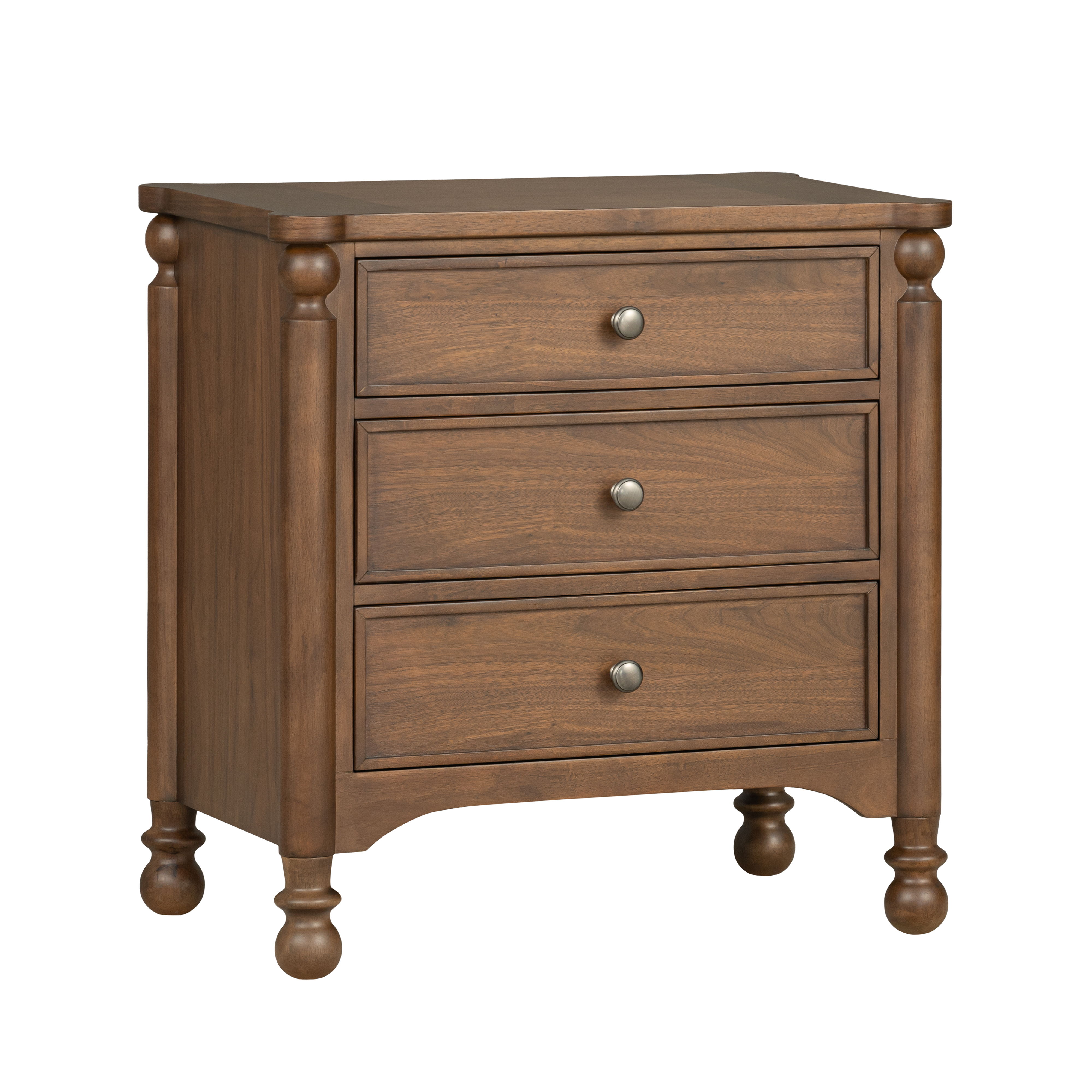 Azalea - Nightstand - Walnut, dark brown