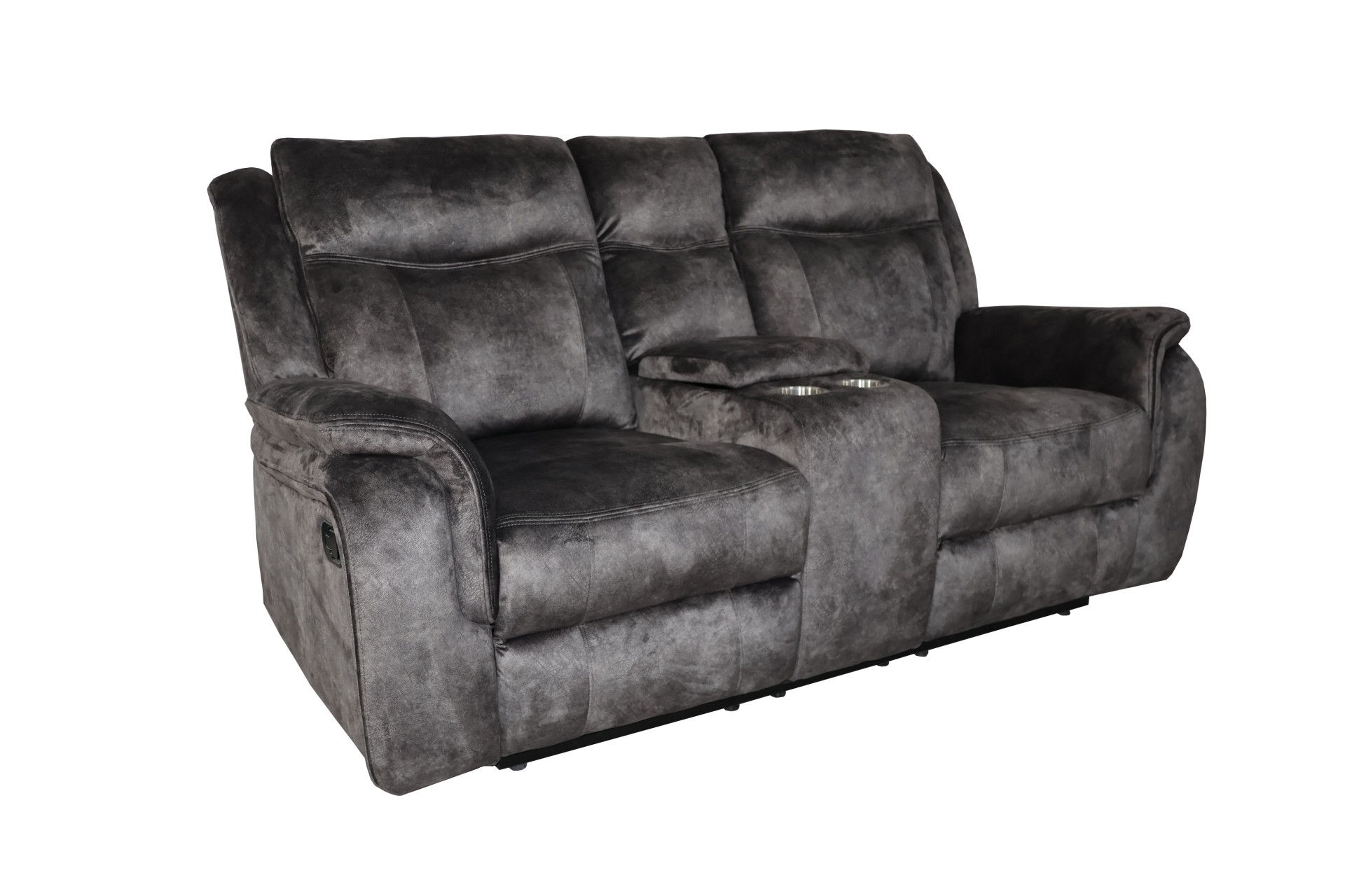 Console Loveseat With Dual Recliners