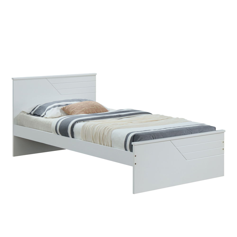 Ragna - Twin Bed - White, white, view 2