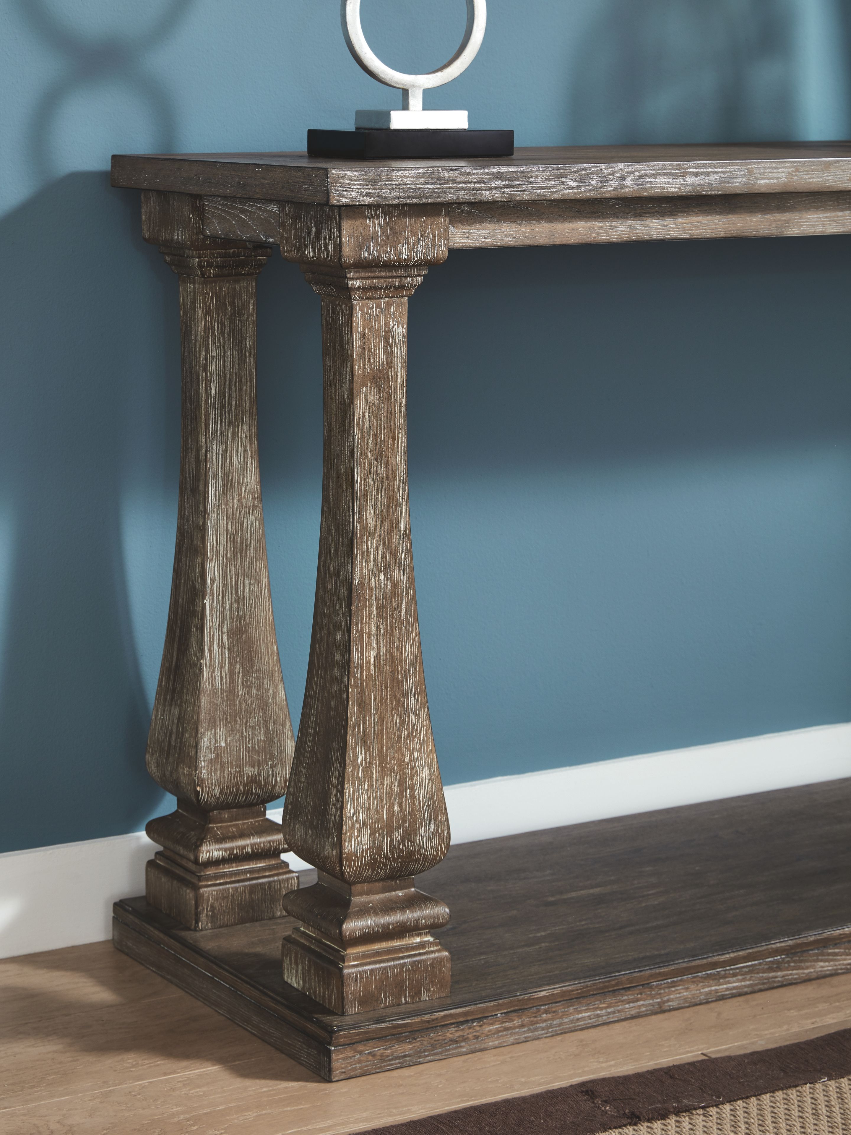 Ashley Furniture Johnelle - Sofa Table - Gray - Image 6