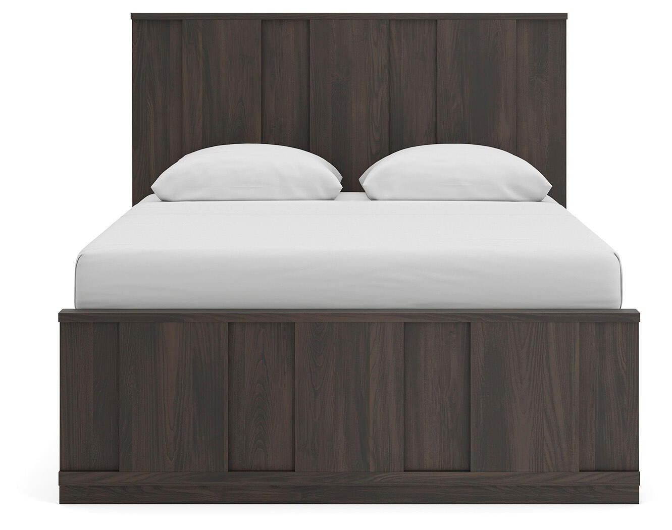 Ashley Furniture Shaehartin - Queen Panel Bed - Dark Brown - Image 5