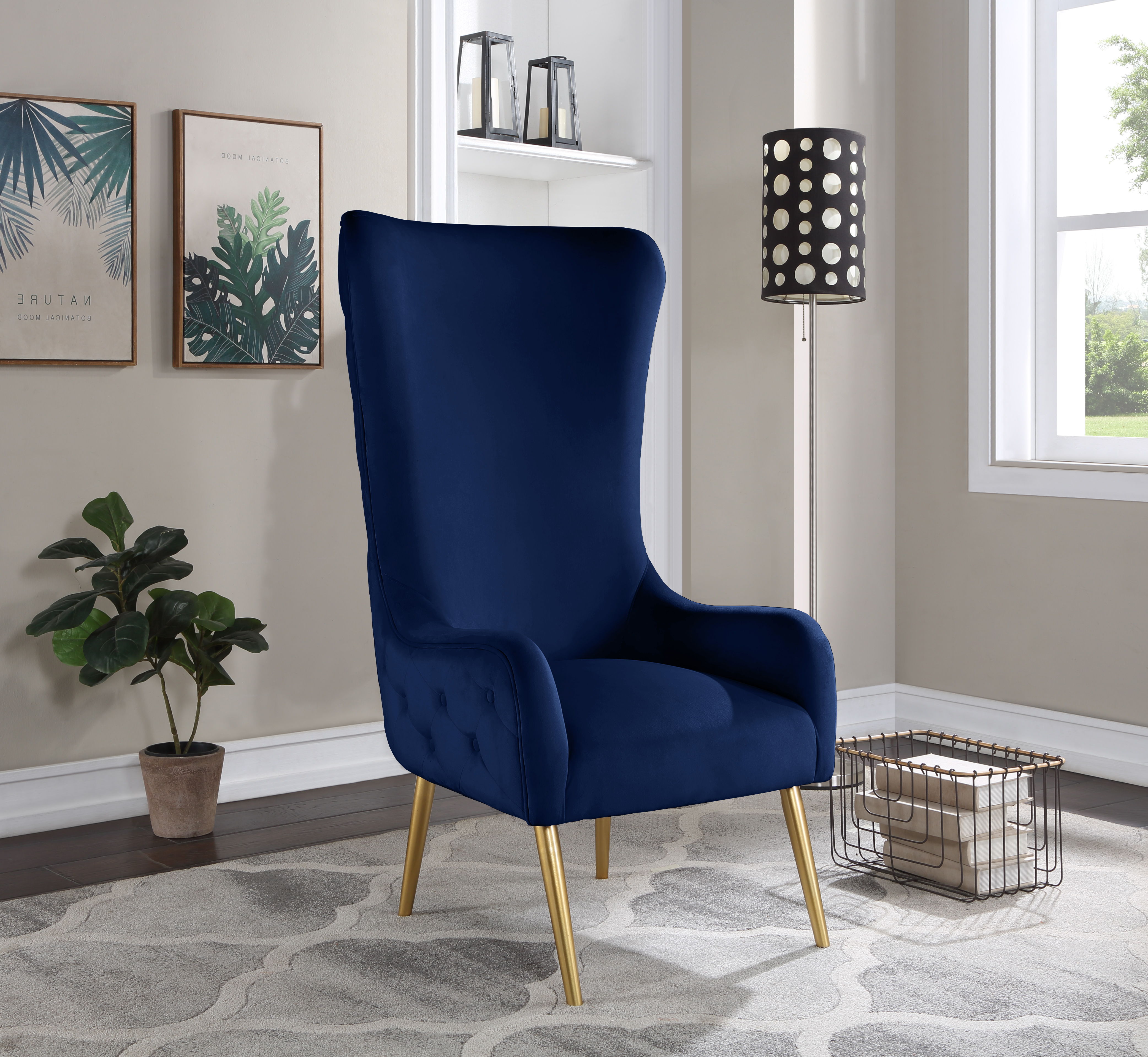 Alexander - Accent Chair - Navy