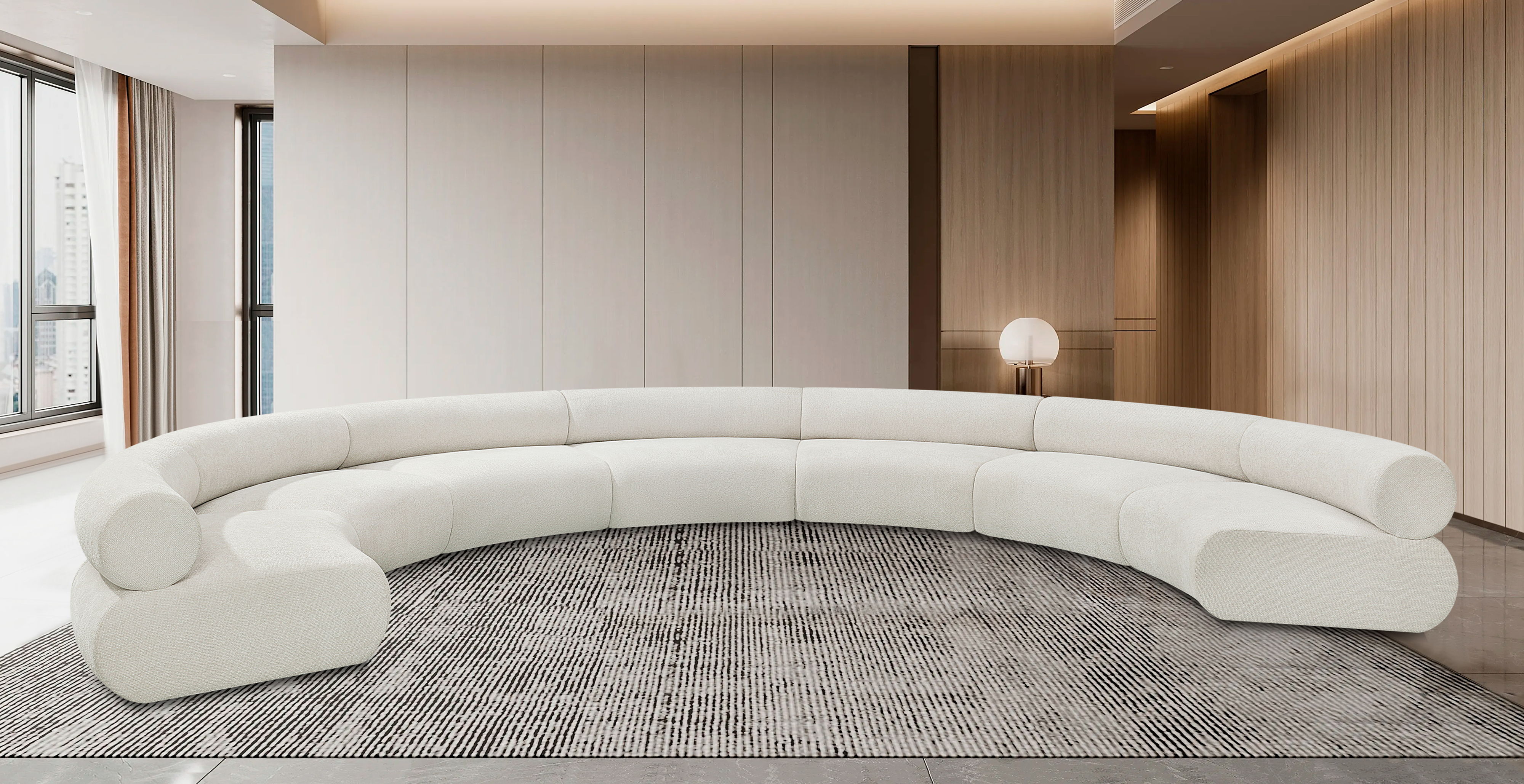Bale - 7 Piece Modular Sofa - Cream