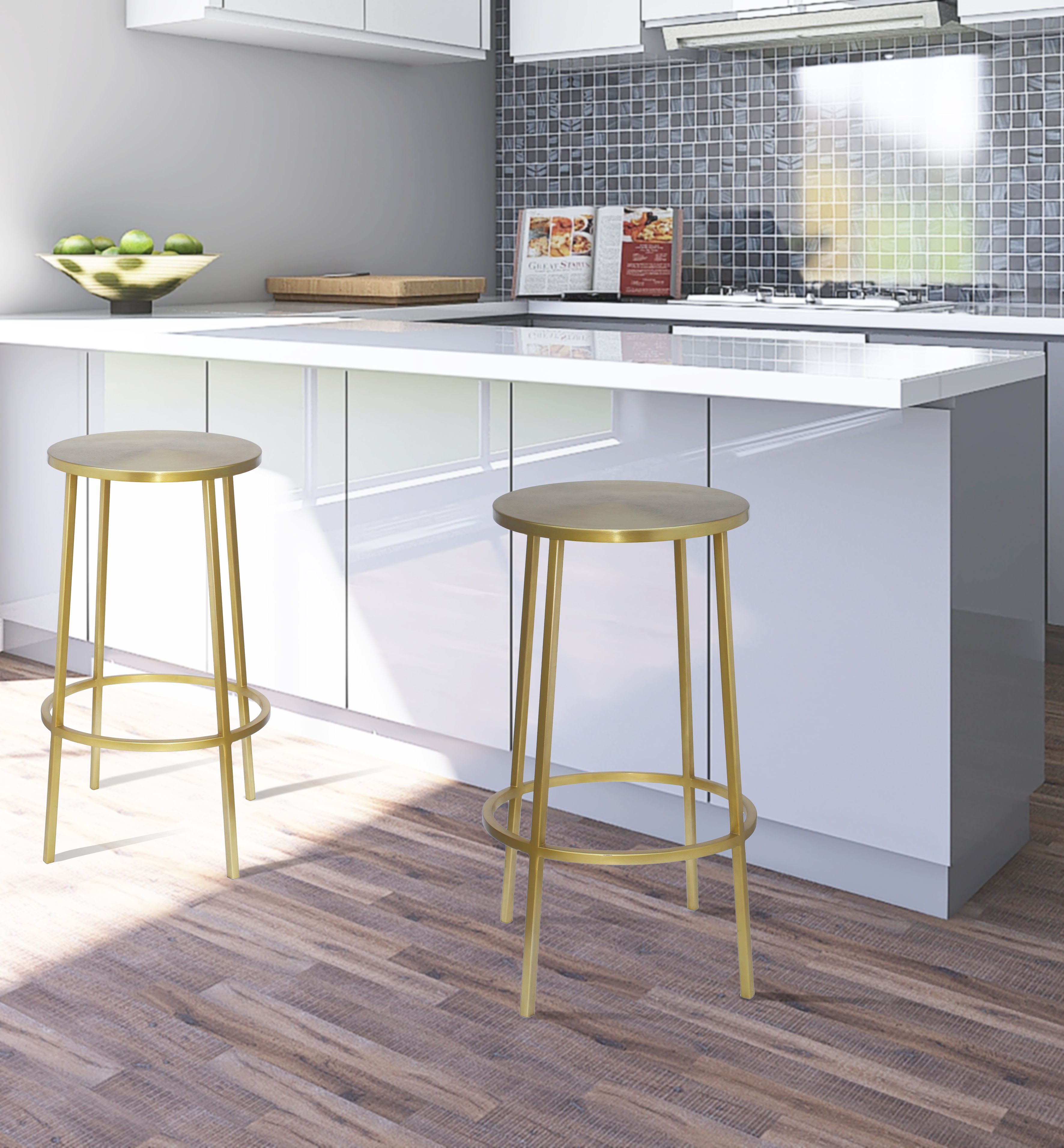 Tyson - Counter Stool - Gold